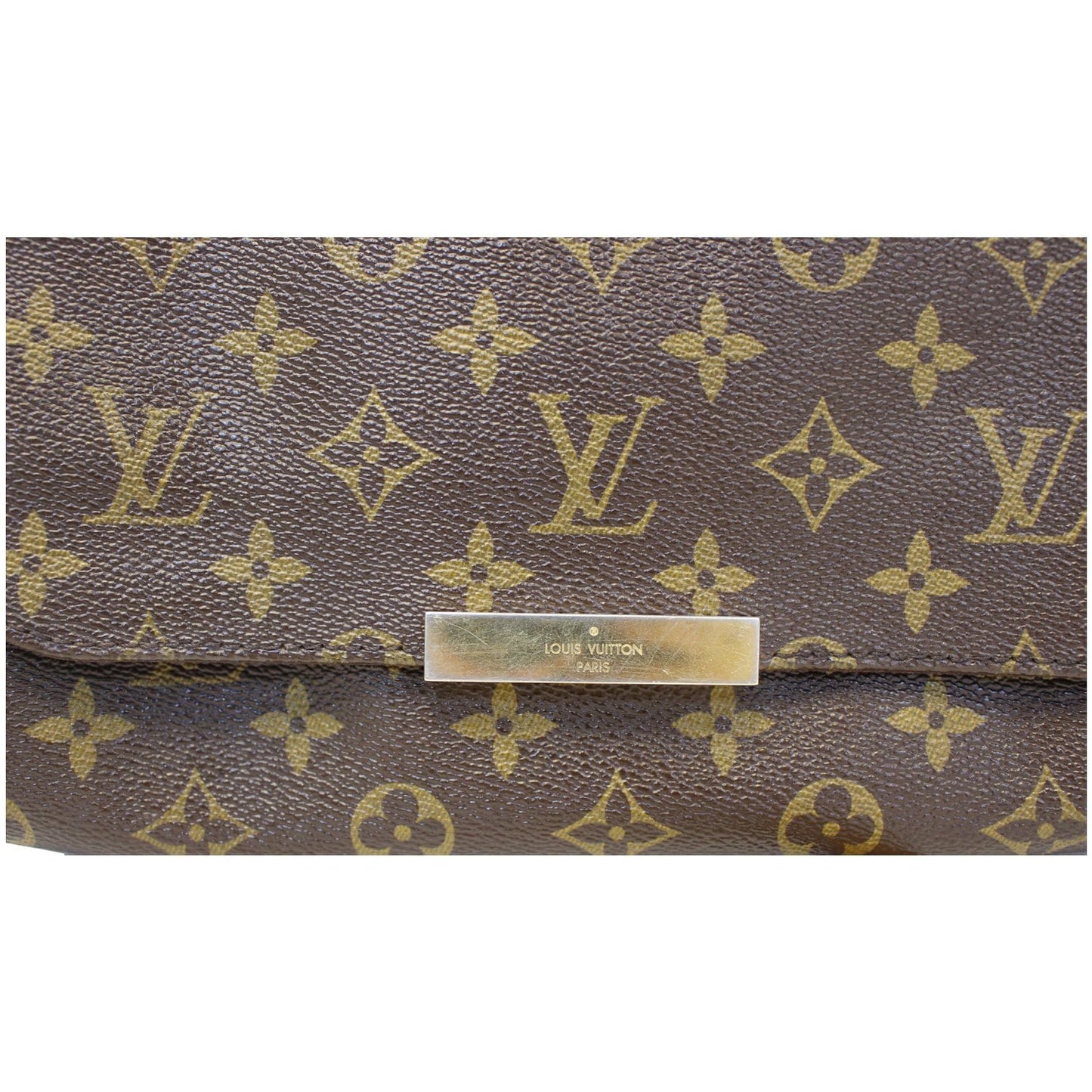 LOUIS VUITTON Favorite MM Monogram Canvas Crossbody Bag Brown