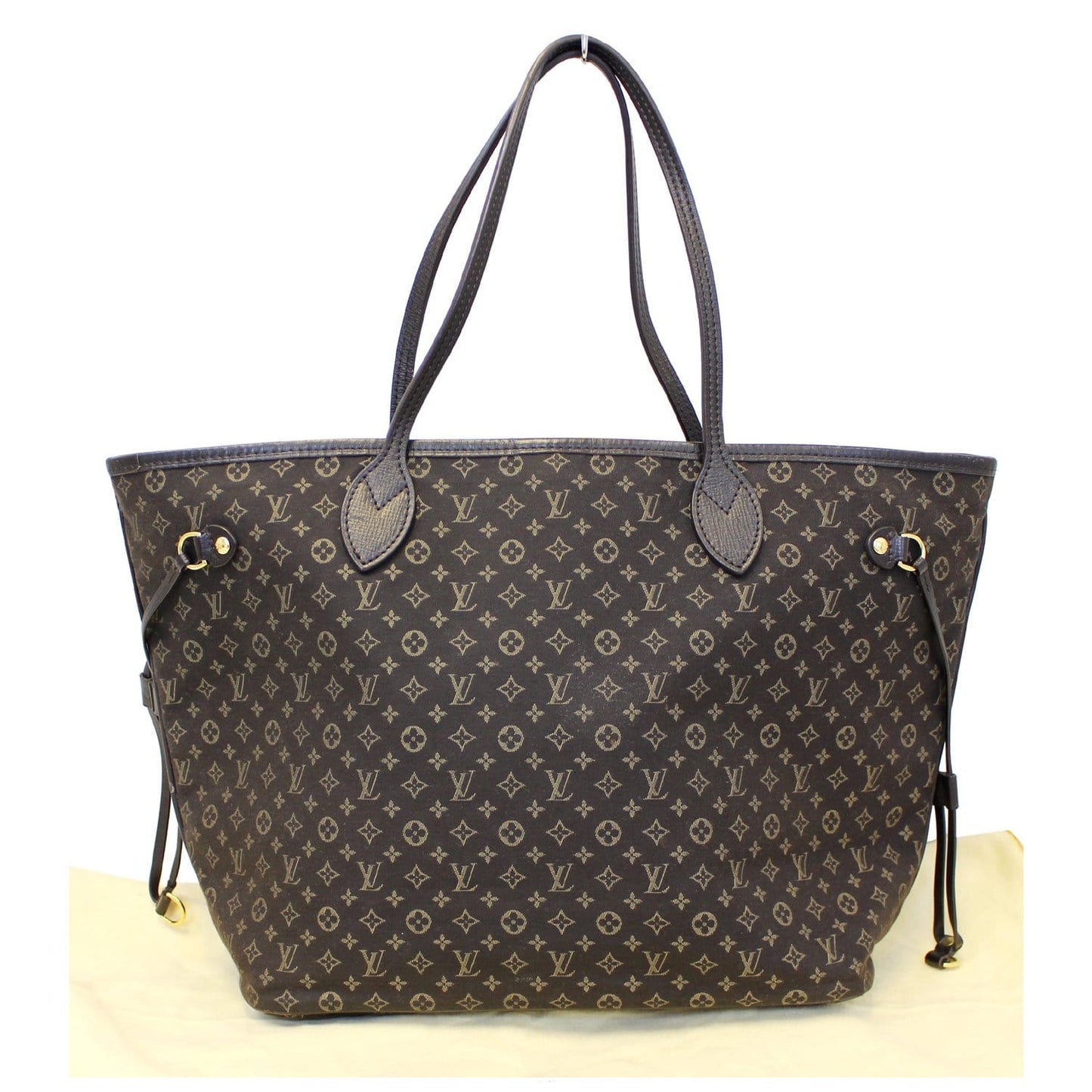 LOUIS VUITTON Neverfull MM Fusain Monogram Idylle Shoulder Bag