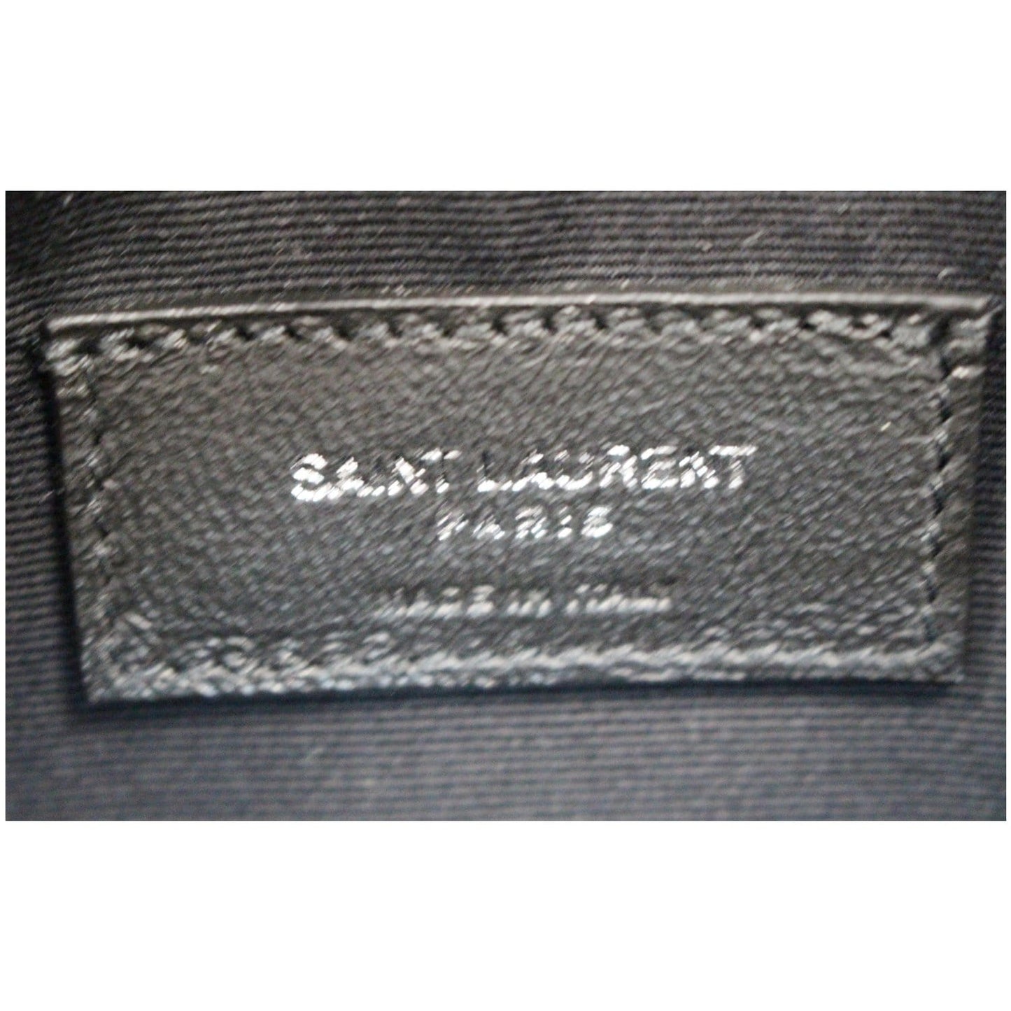 YVES SAINT LAURENT Teddy Canvas/Leather Drawstring Shopping Tote Black - Last Call