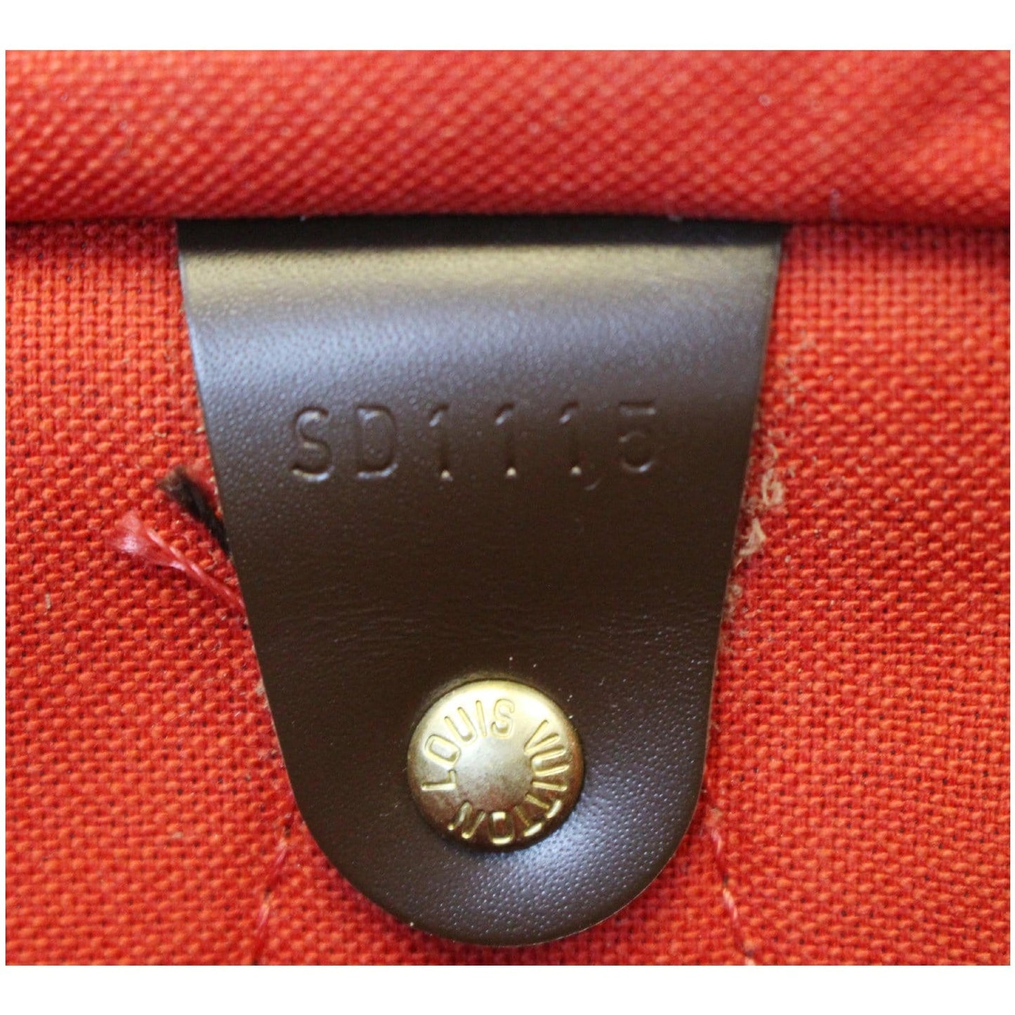 LOUIS VUITTON Speedy 30 Damier Ebene Satchel Bag Brown