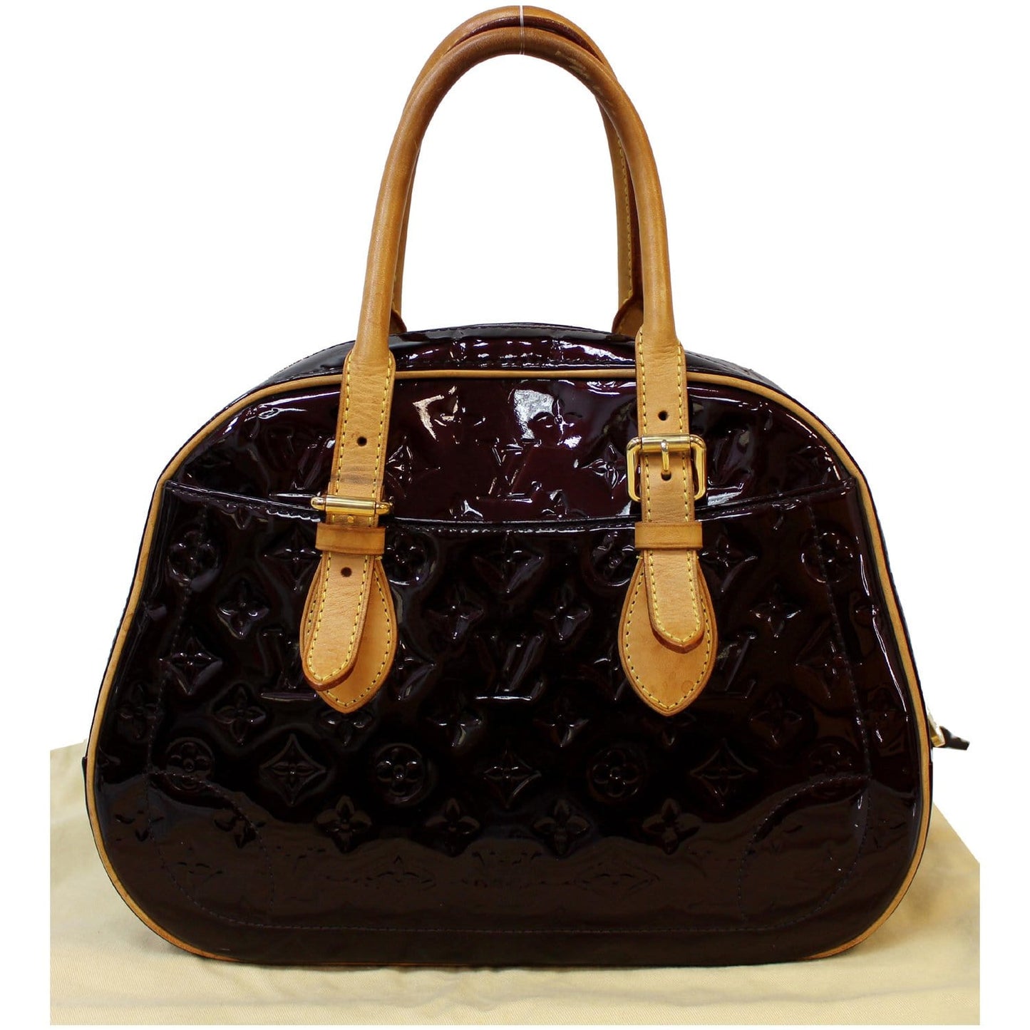 LOUIS VUITTON Summit Drive Monogram Vernis Satchel Bag Amarante - 15% OFF