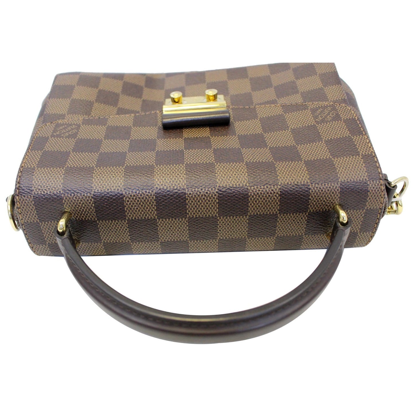 LOUIS VUITTON Croisette Damier Ebene Shoulder Crossbody Bag Brown