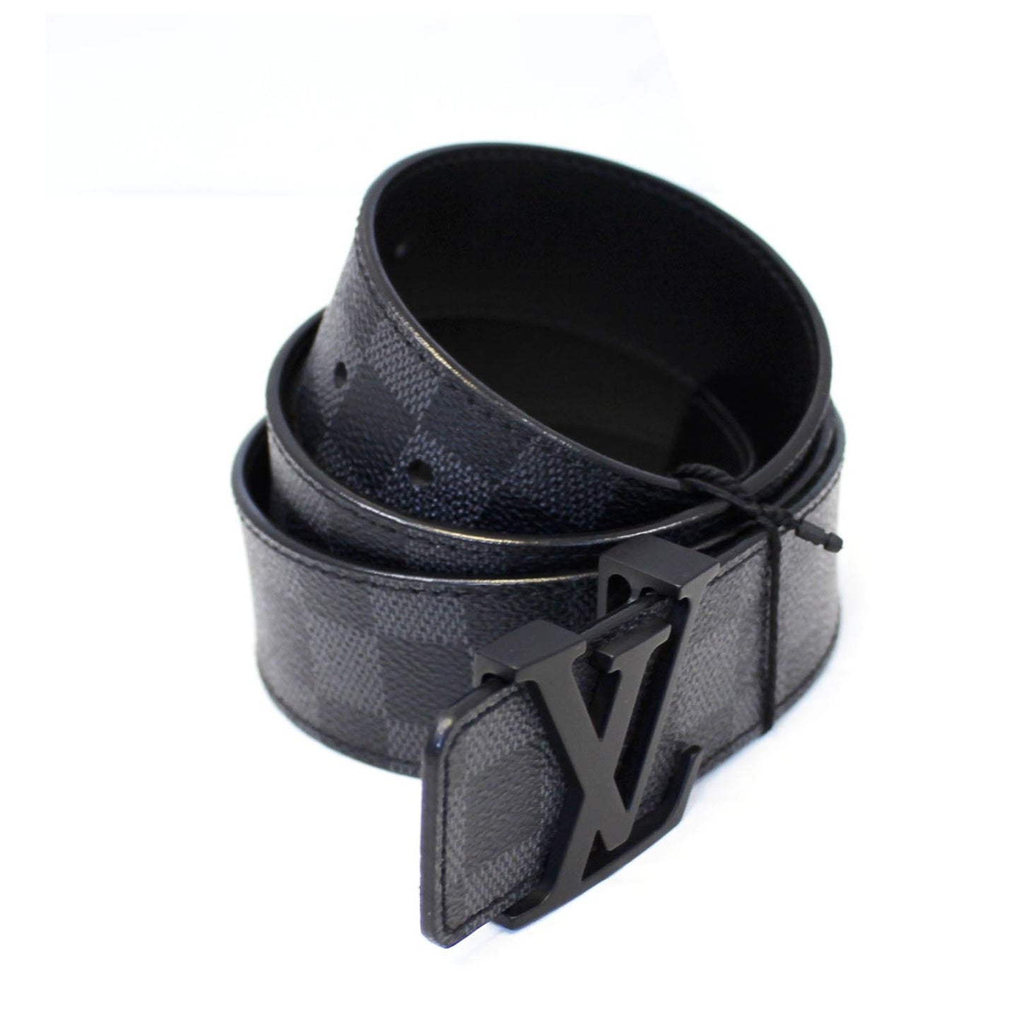 LOUIS VUITTON Damier Graphite LV Initiales Belt