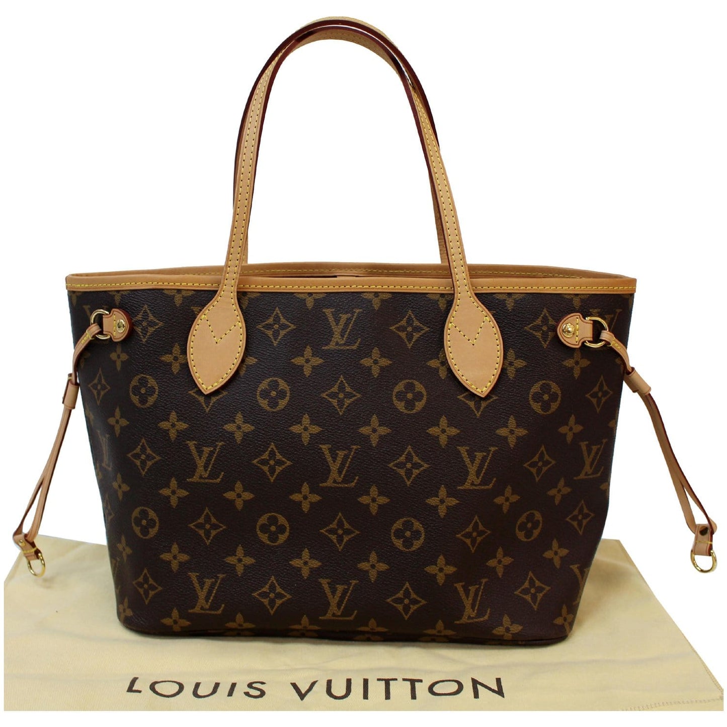LOUIS VUITTON Neverfull PM Monogram Canvas Shoulder Bag Brown