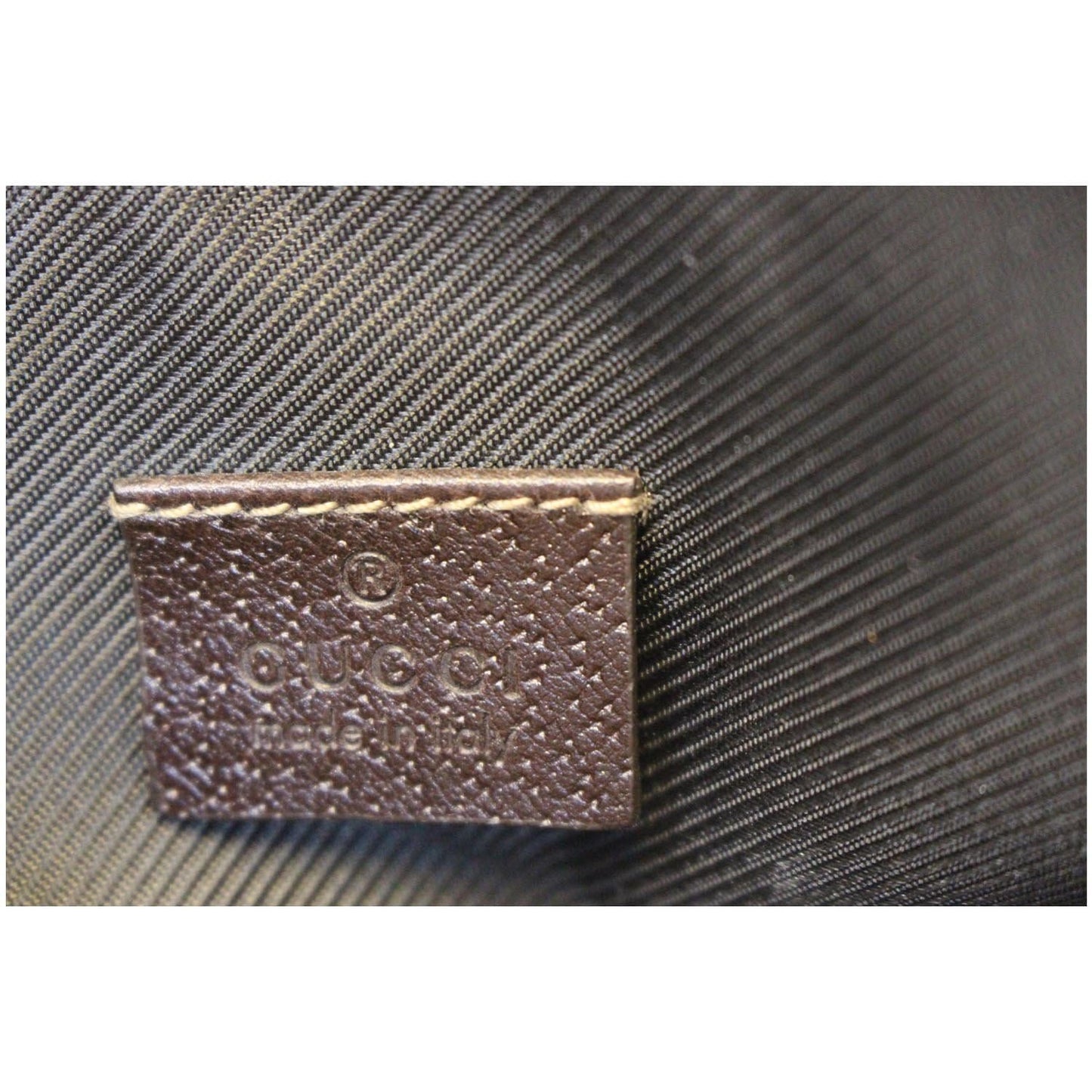 Gucci Beige/Ebony G Canvas Abbey D-Ring Pochette Bag