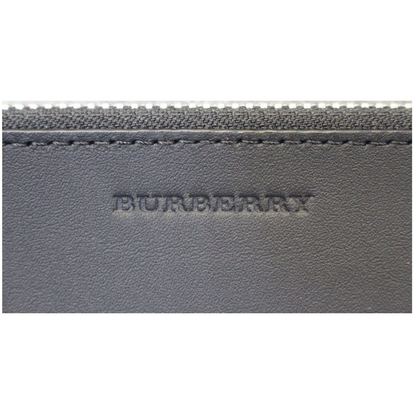 BURBERRY London Check Ziparound Wallet Grey Black