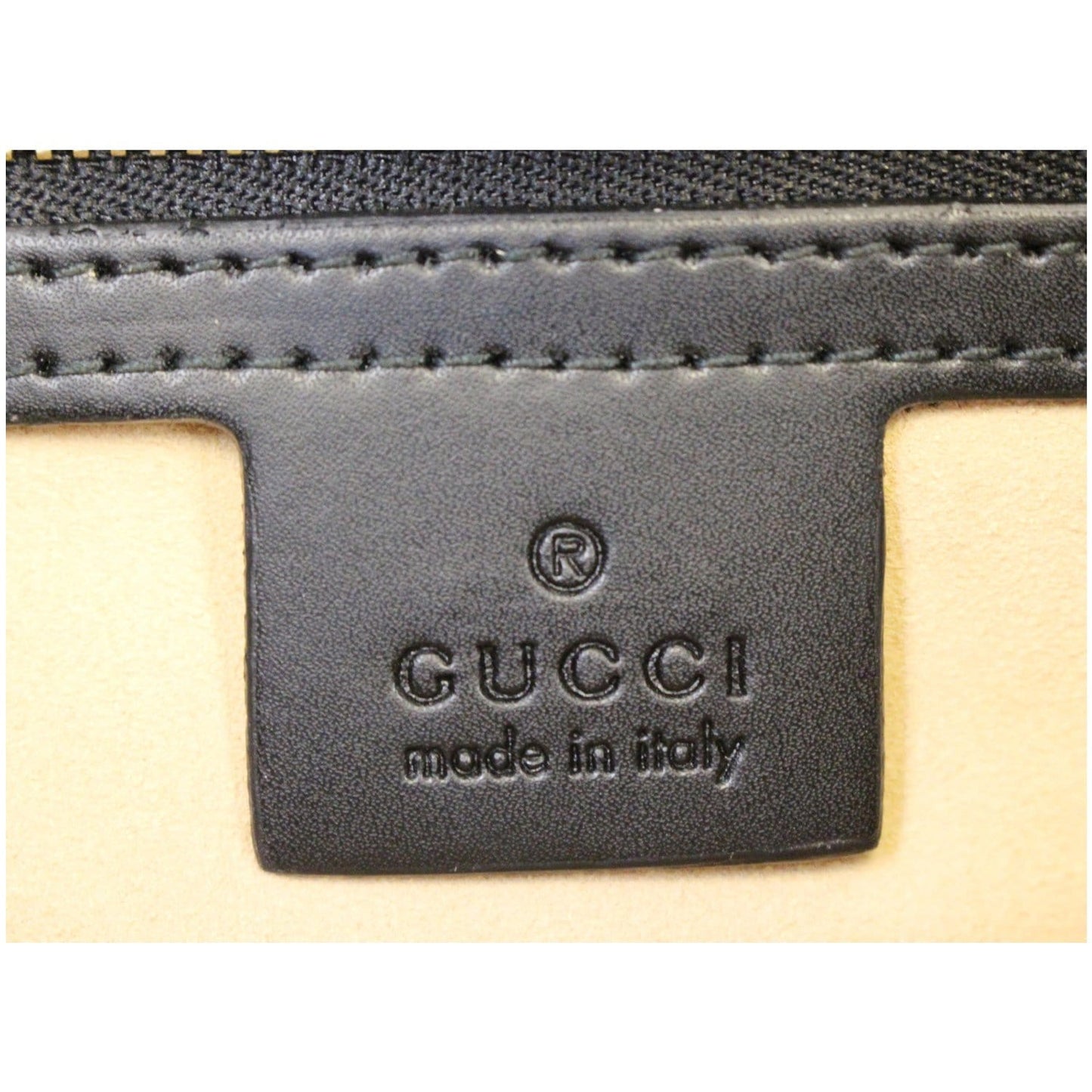 GUCCI GG Supreme Bees Monogram Tote Bag Black/Gold 473887