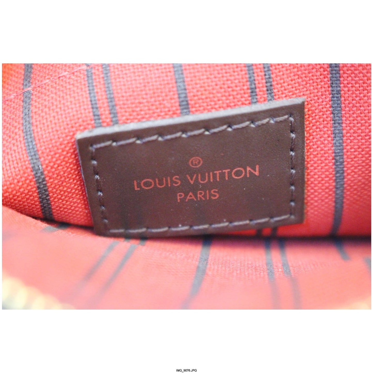 LOUIS VUITTON Pochette Wristlet Pouch Damier Ebene Neverfull MM