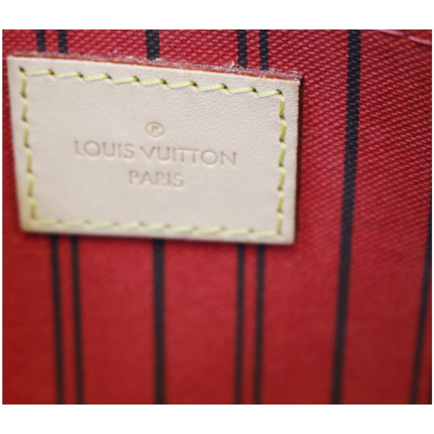 LOUIS VUITTON Pochette Wristlet Pouch Monogram Canvas Neverfull MM Brown