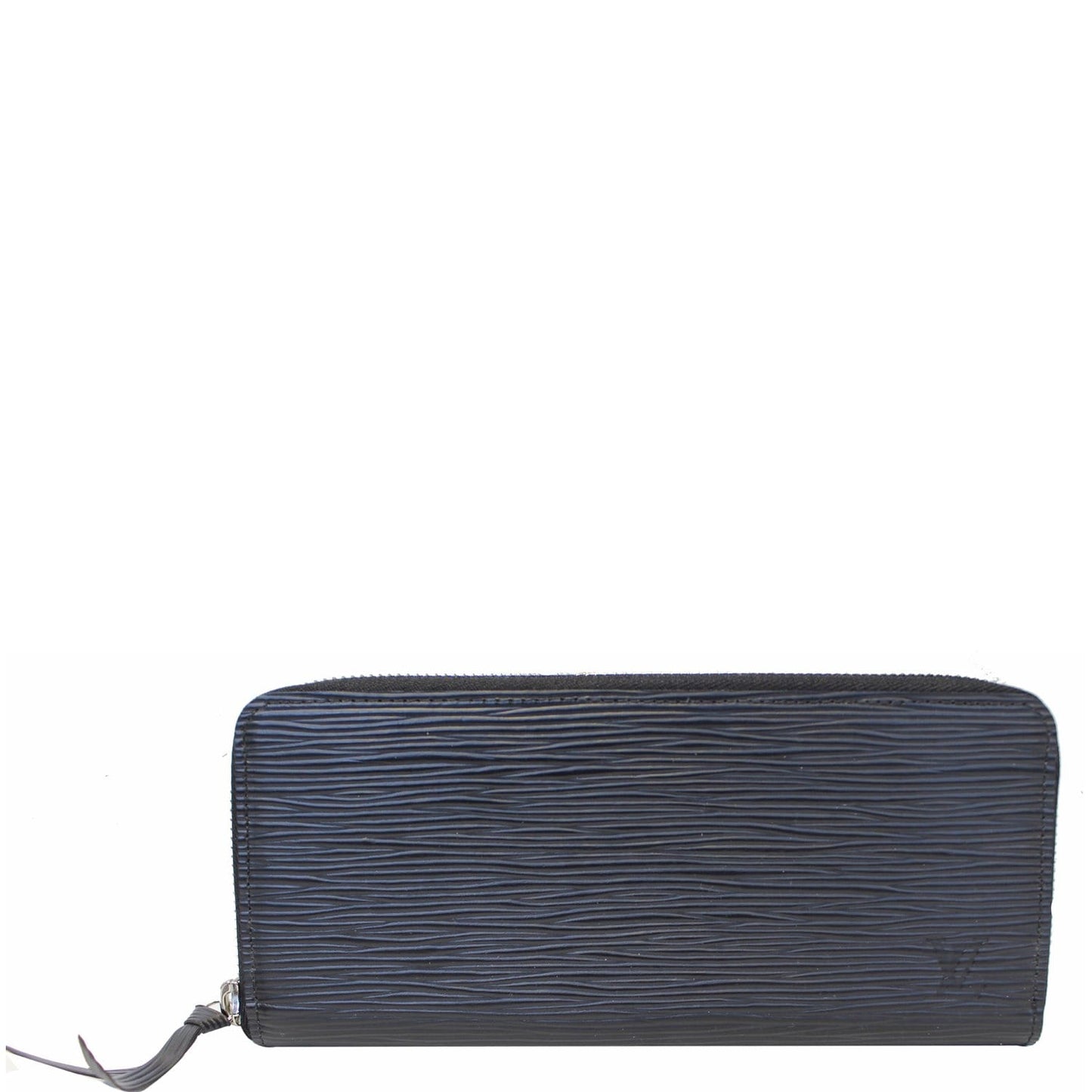 LOUIS VUITTON Clemence Epi Leather Wallet Black