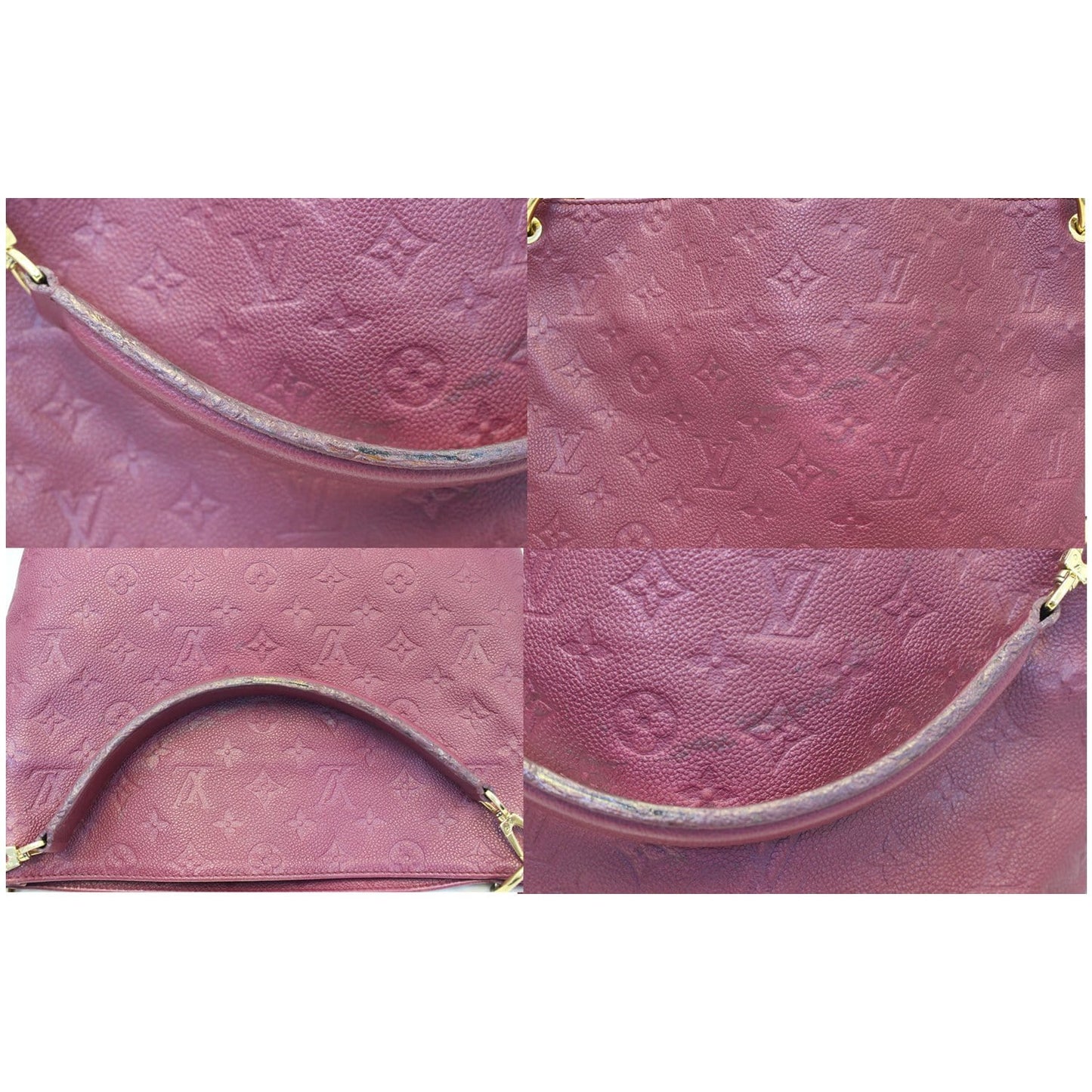 LOUIS VUITTON Metis Monogram Empreinte Hobo Bag Purple