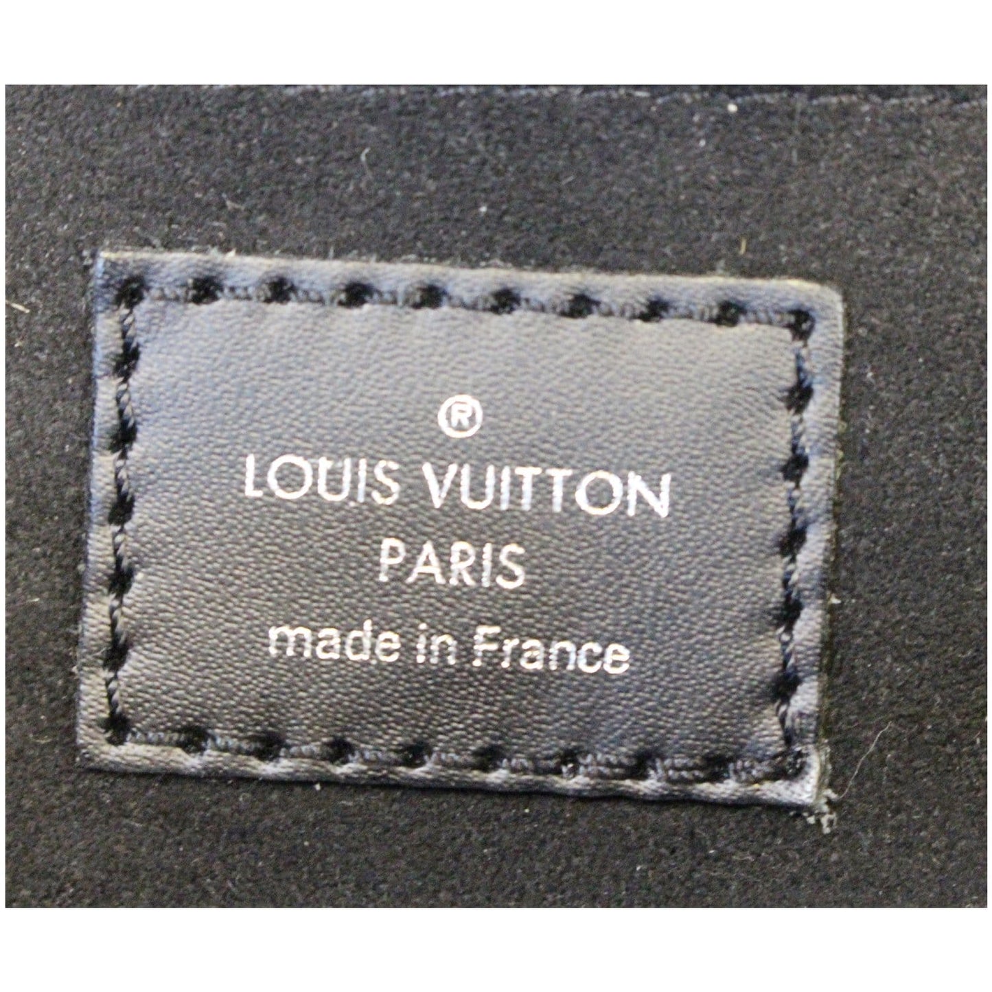LOUIS VUITTON Montaigne Epi Leather Clutch Bag Black