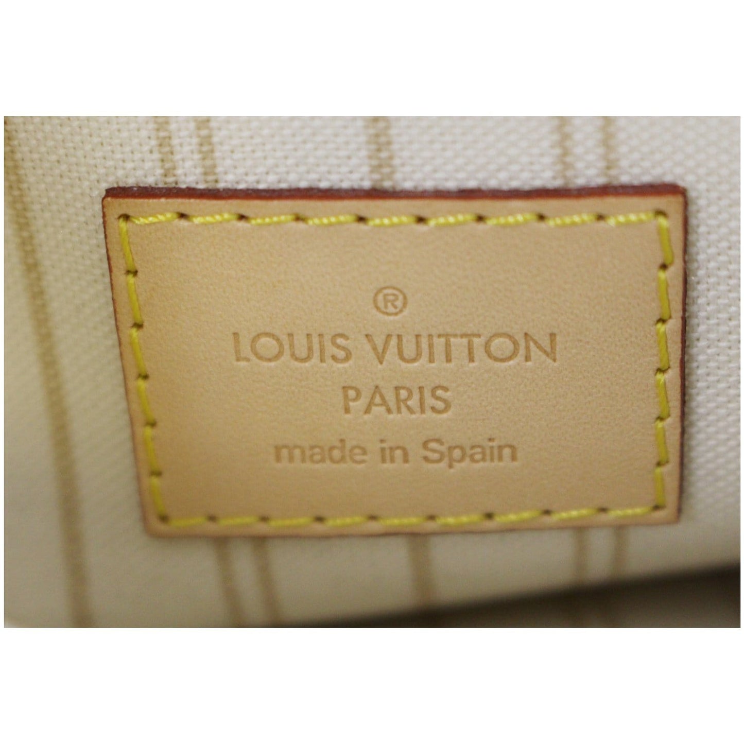 LOUIS VUITTON Pochette Wristlet Pouch Neverfull MM Damier Azur