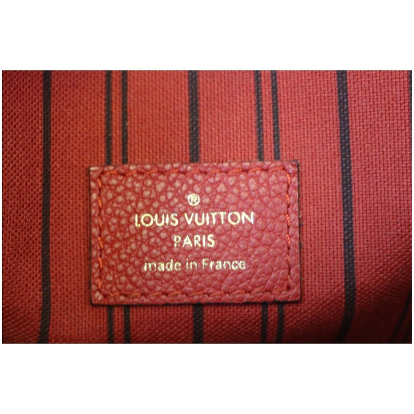 LOUIS VUITTON Metis Pochette Empreinte Leather Crossbody Bag Red