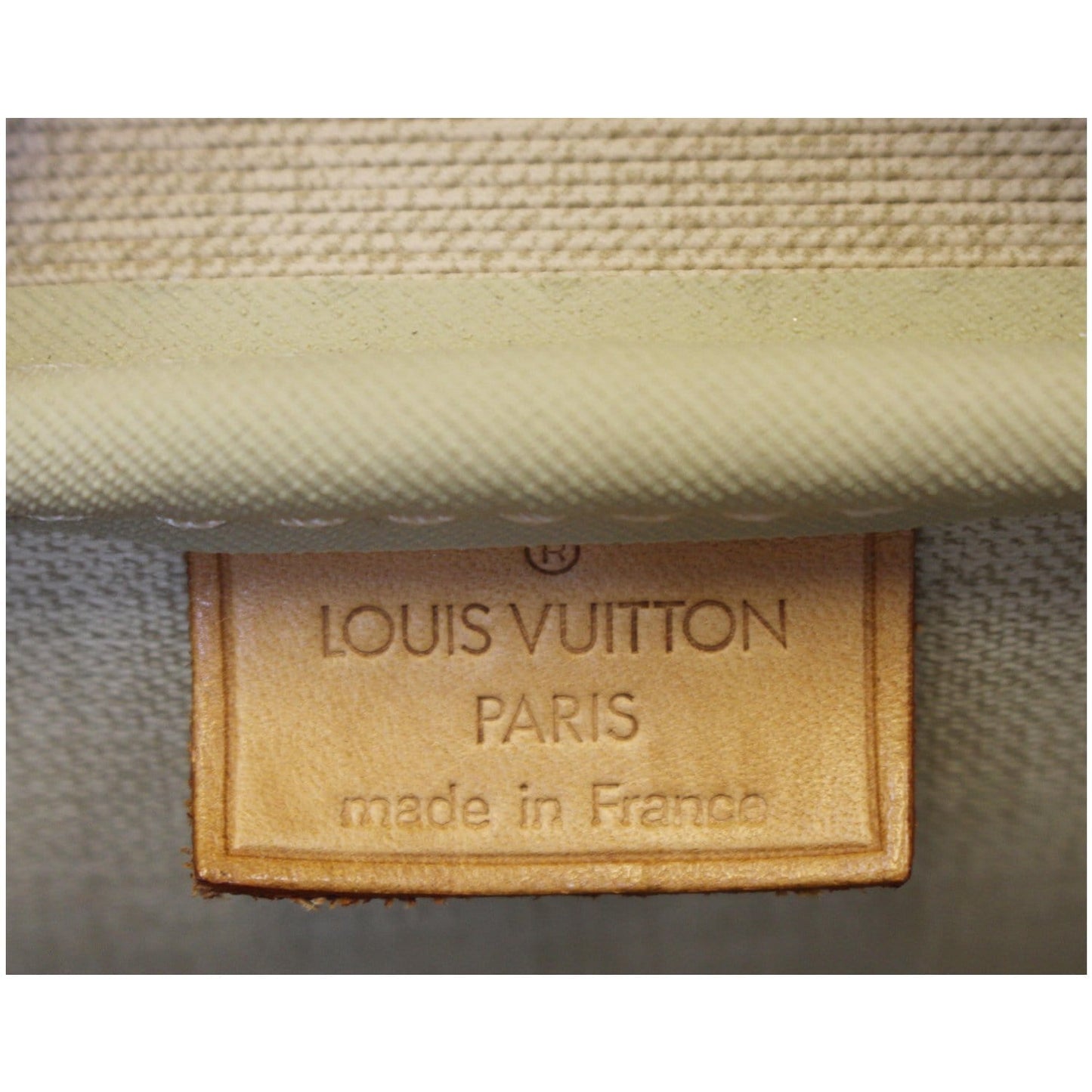 LOUIS VUITTON Deauville Monogram Canvas Boston Satchel Bag Brown