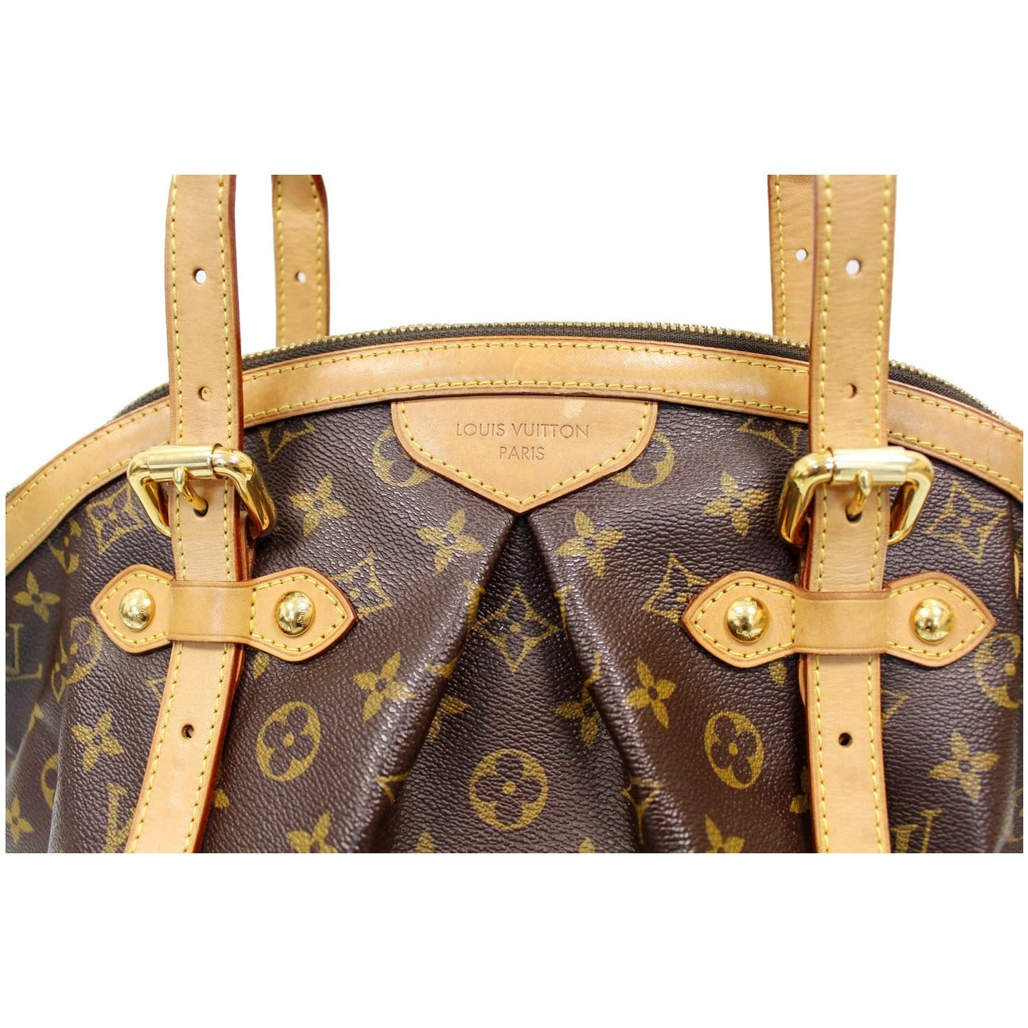 LOUIS VUITTON Tivoli GM Monogram Canvas Shoulder Bag Brown