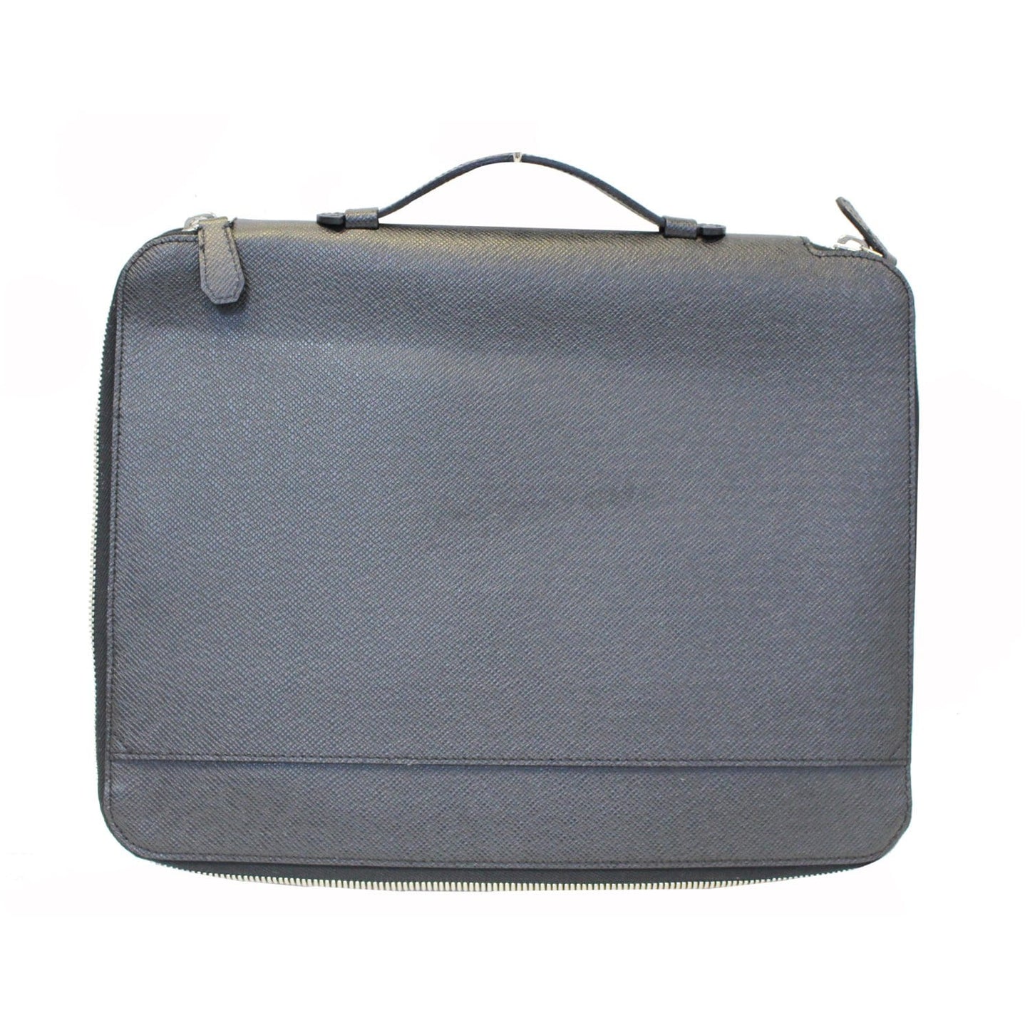 LOUIS VUITTON Vladimir Taiga Leather Document Clutch Bag Grey