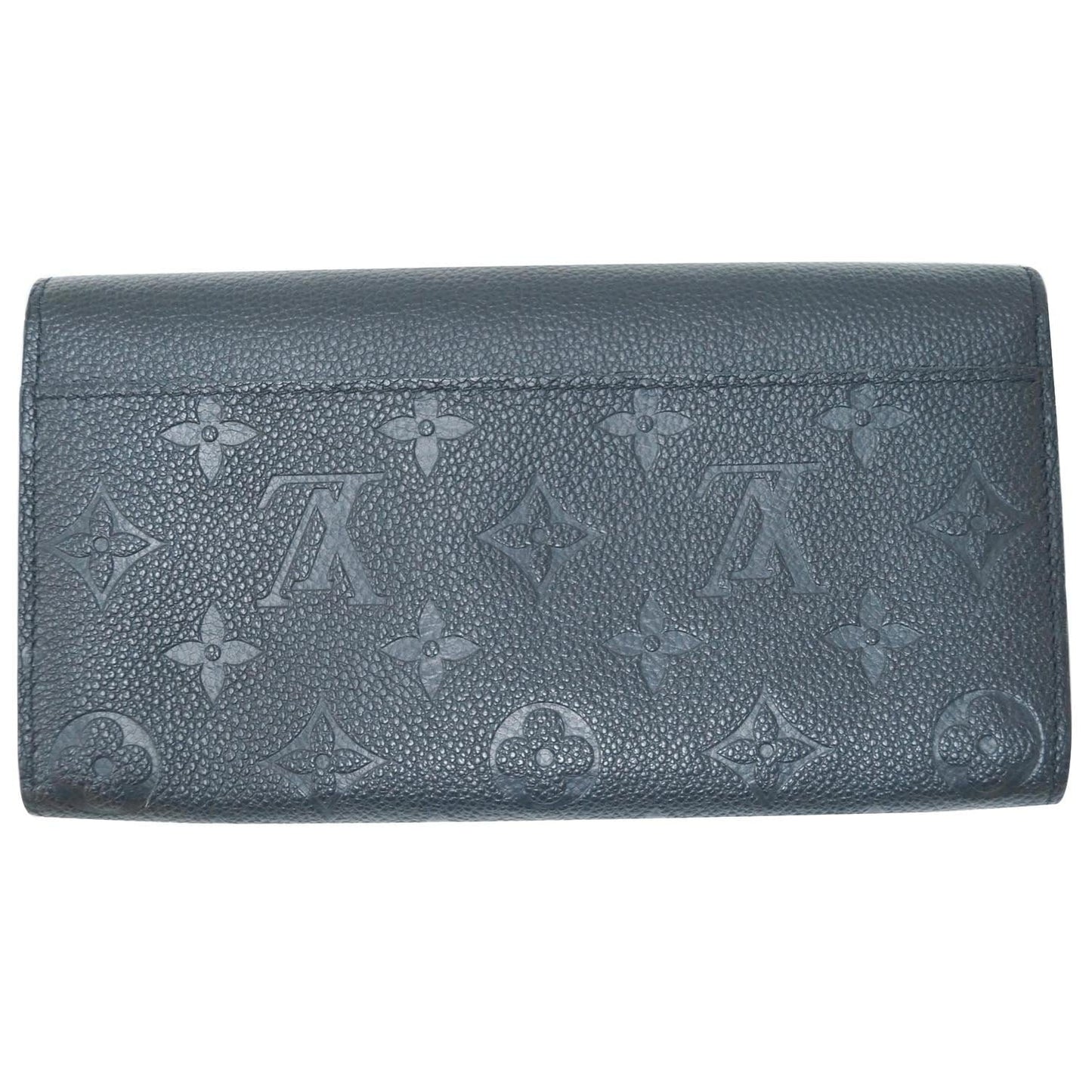 LOUIS VUITTON Sarah Empreinte Leather Wallet Black