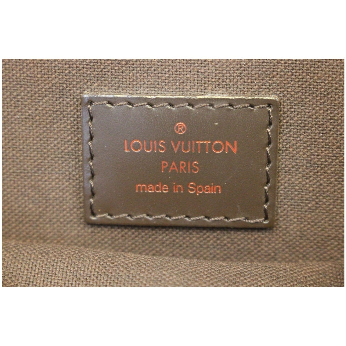 LOUIS VUITTON Cabas Beaubourg Damier Ebene Shoulder Bag Brown