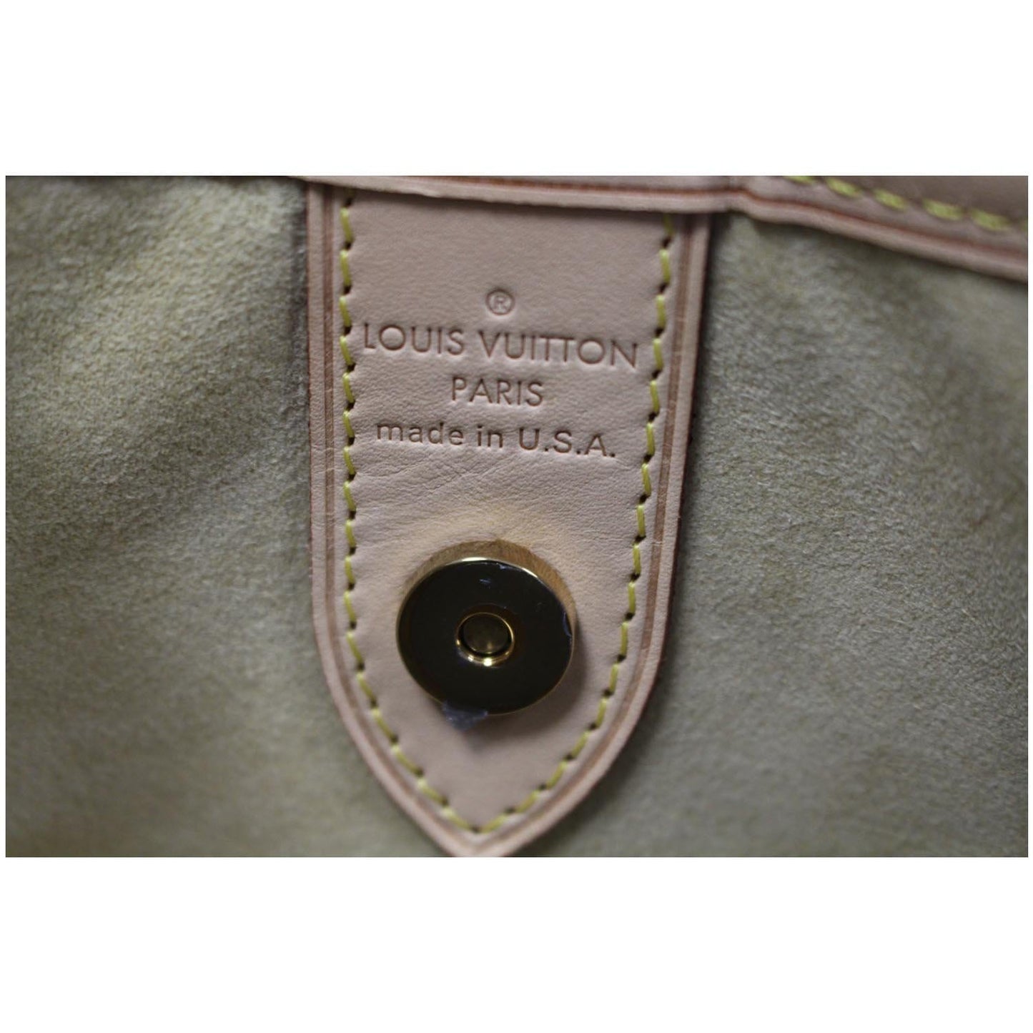LOUIS VUITTON Galliera GM Damier Azur Shoulder Bag White