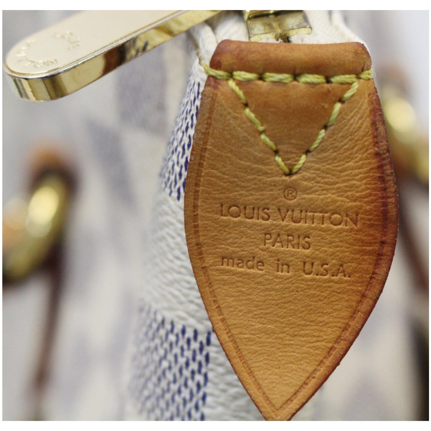 LOUIS VUITTON Totally GM Damier Azur Shoulder Bag White
