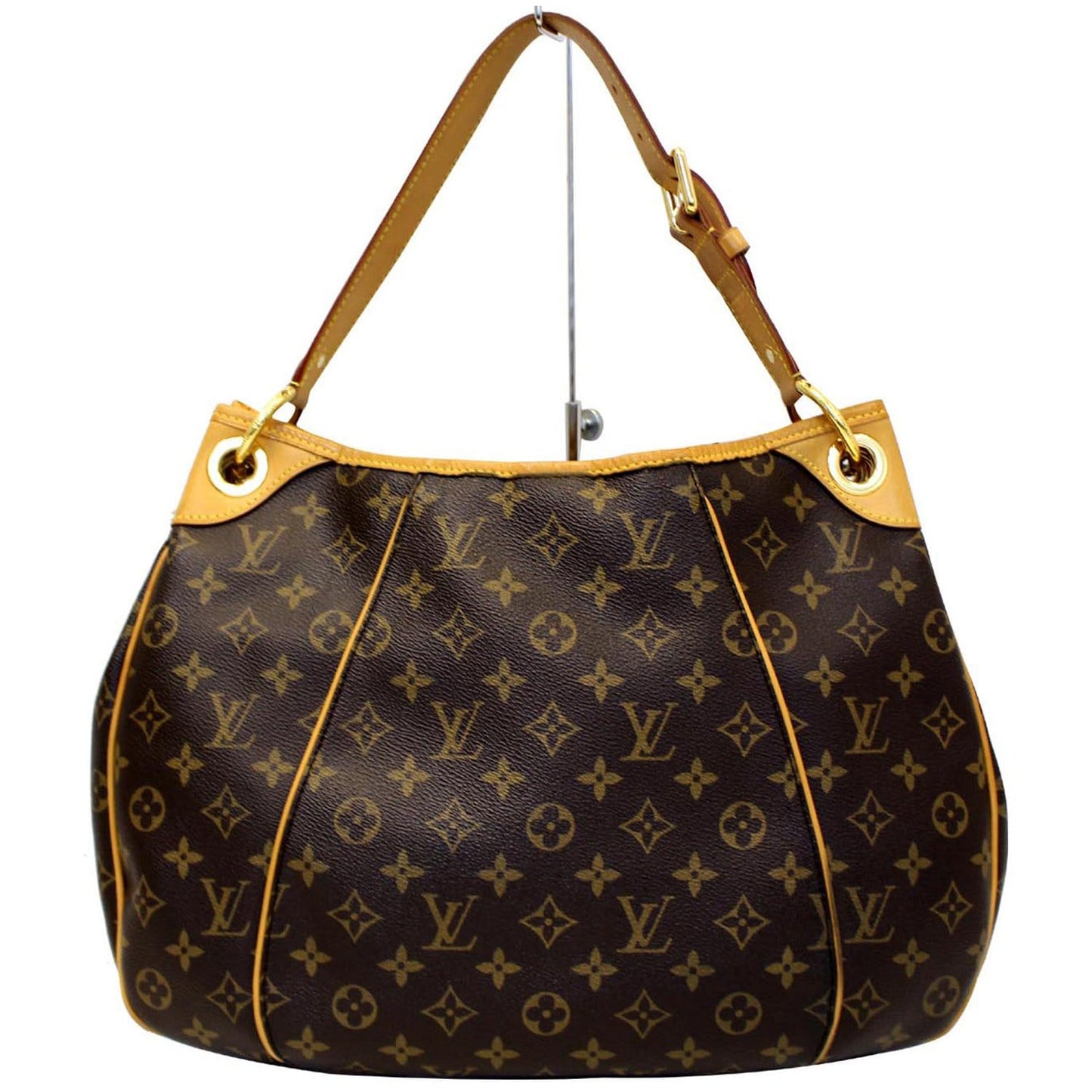 LOUIS VUITTON Galliera PM Monogram Canvas Shoulder Handbag Brown