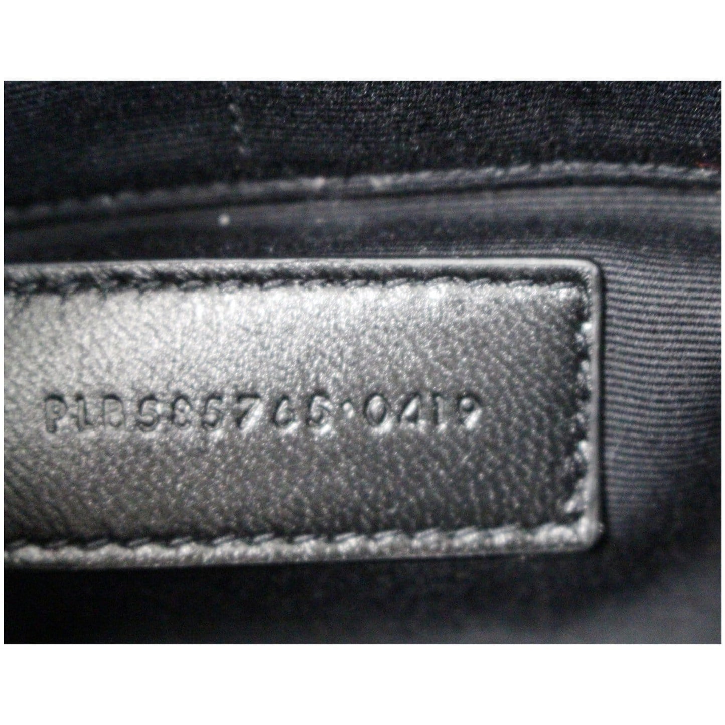 YVES SAINT LAURENT Calfskin Musical Notes Zip Pouch Black - Final Sale