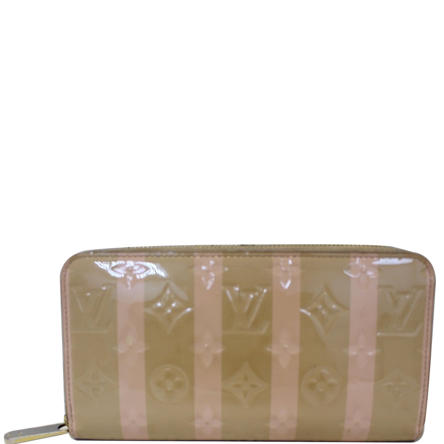 LOUIS VUITTON Vernis Rayures Zippy Wallet Dune - 25% OFF