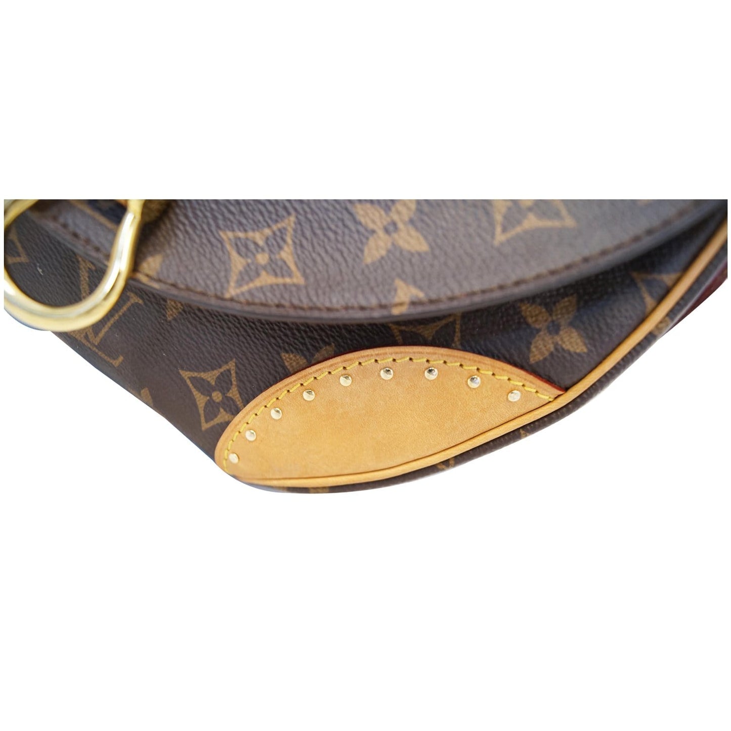 LOUIS VUITTON Saint Cloud NM Monogram Canvas Crossbody Bag Brown