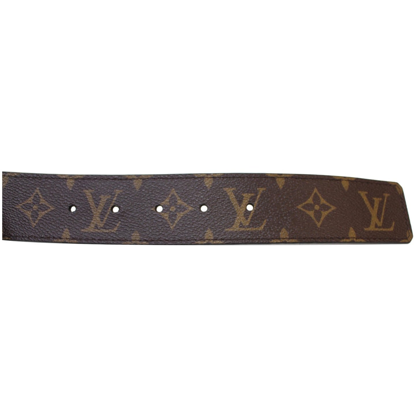 LOUIS VUITTON Monogram Canvas Belt Strap Brown