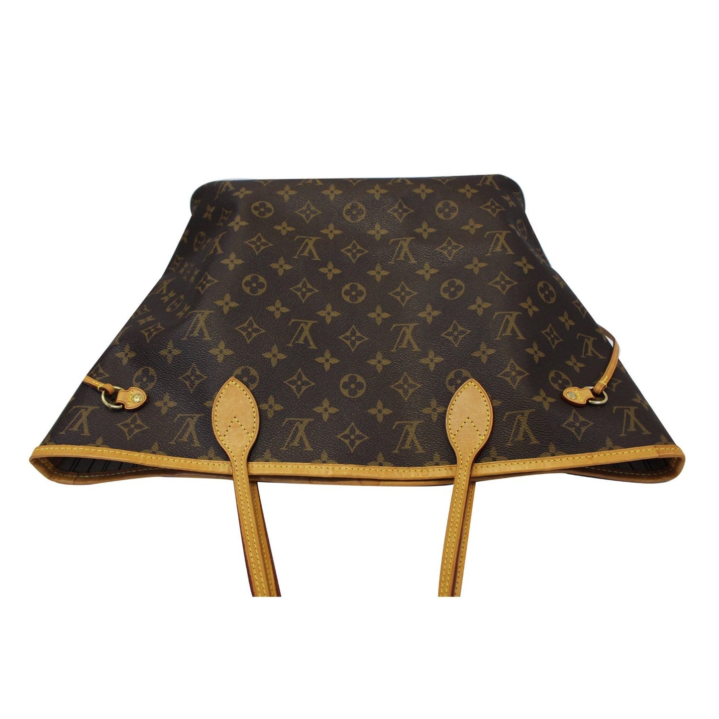 LOUIS VUITTON Neverfull MM Monogram Canvas Shoulder Bag Brown
