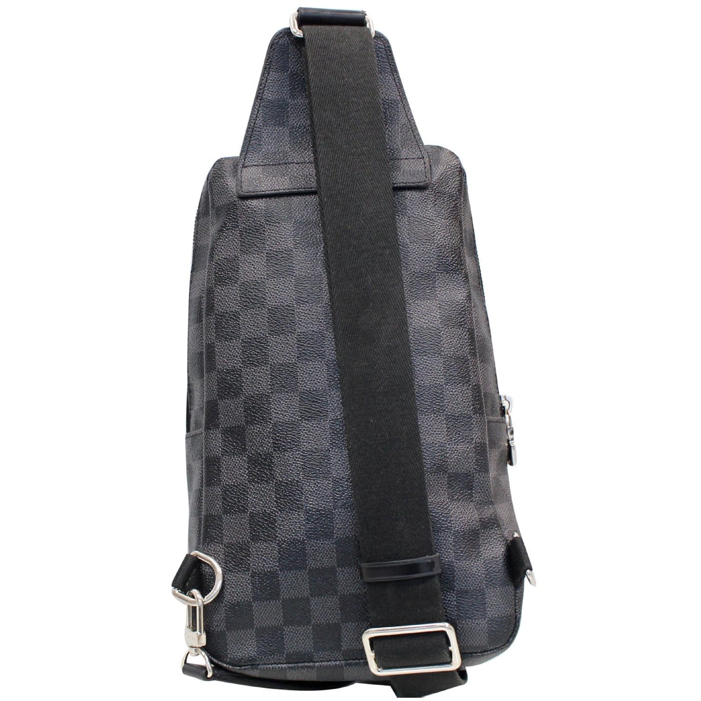 LOUIS VUITTON Avenue Sling Damier Graphite Crossbody Bag Black