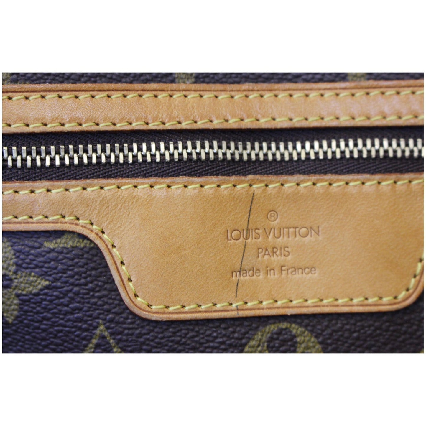 LOUIS VUITTON Sac Shopping Monogram Canvas Tote Bag Brown