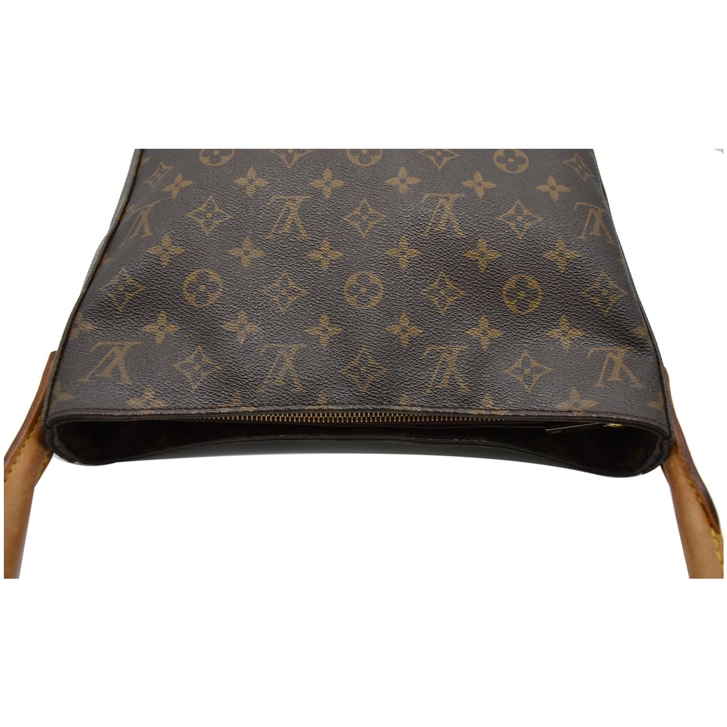 LOUIS VUITTON Looping GM Monogram Canvas Shoulder Bag Brown
