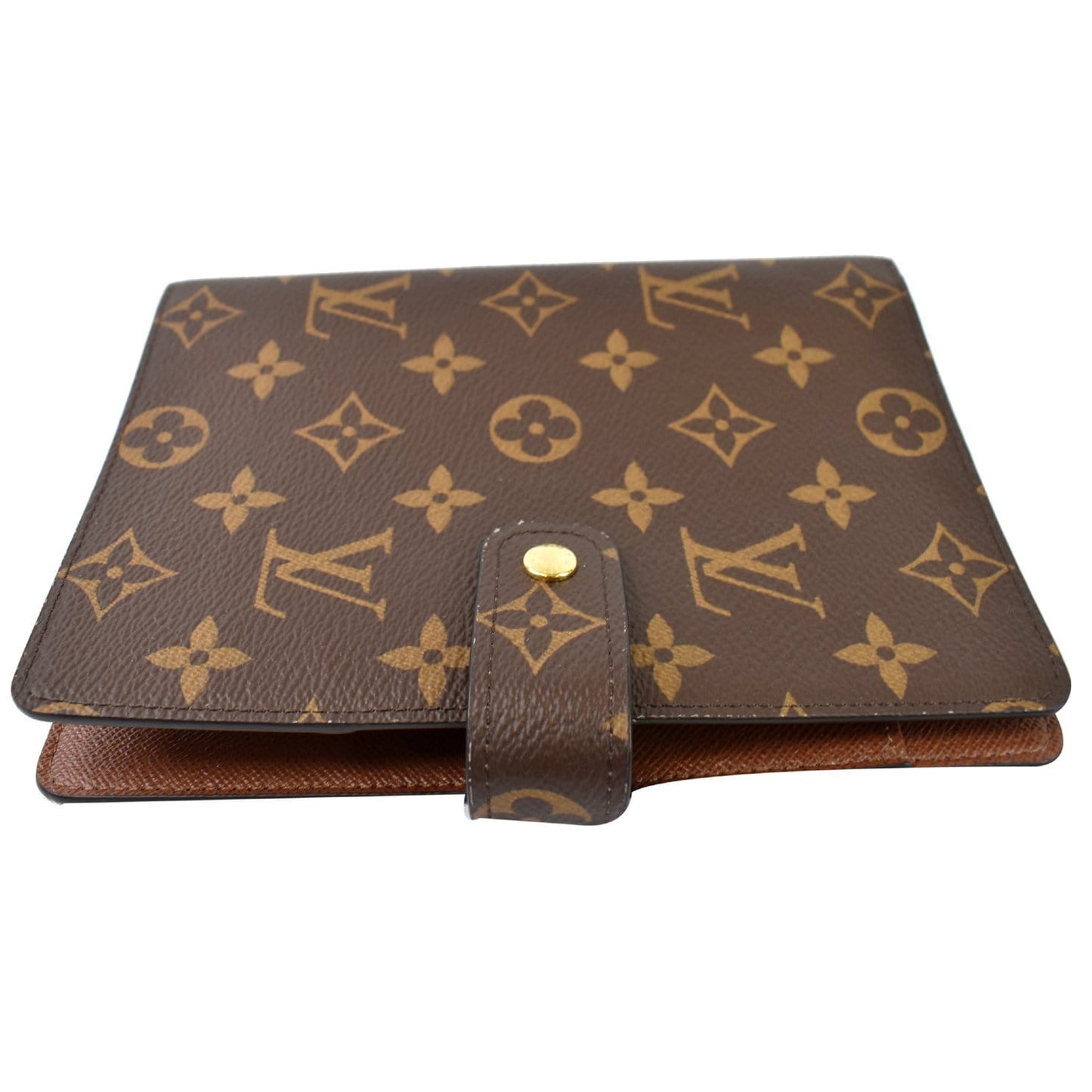 LOUIS VUITTON Agenda PM Monogram Canvas Planner Cover Brown
