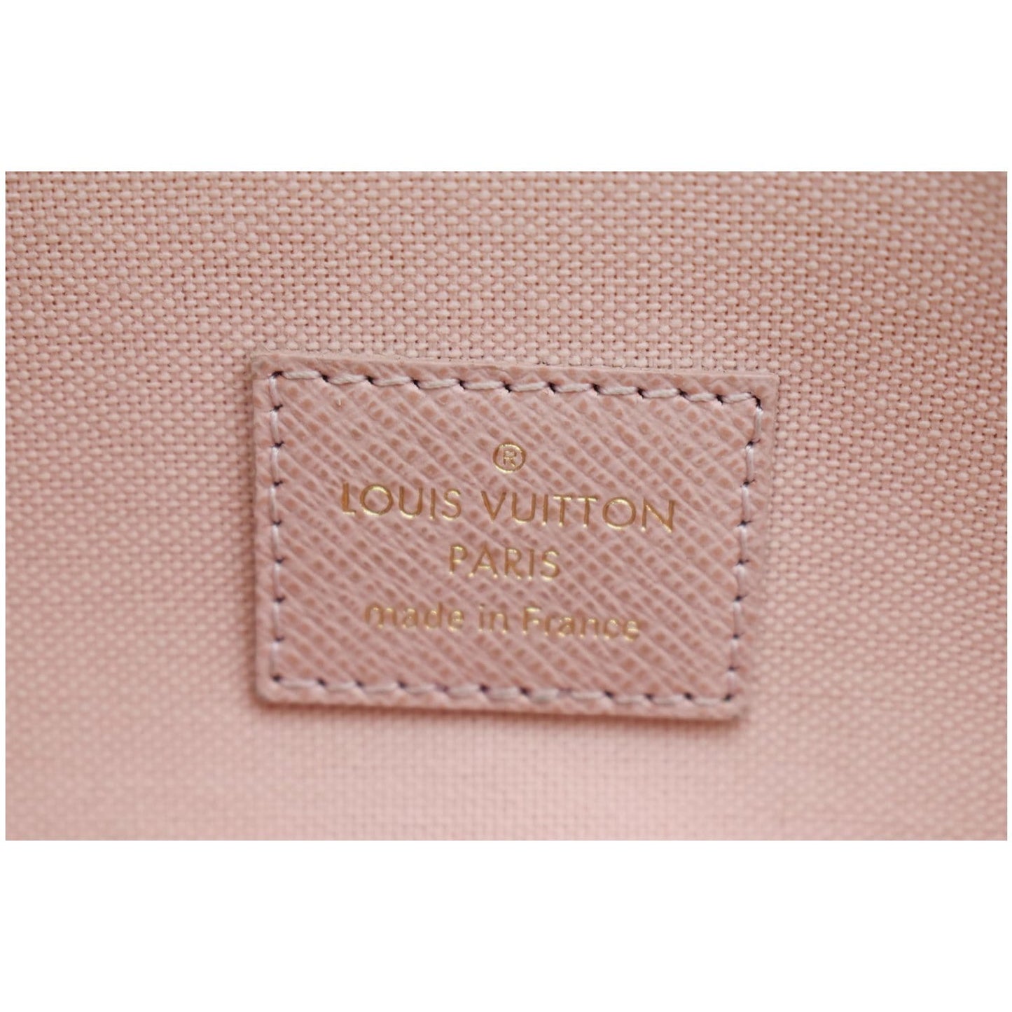 LOUIS VUITTON Felicie Pochette Damier Azur Crossbody Bag White