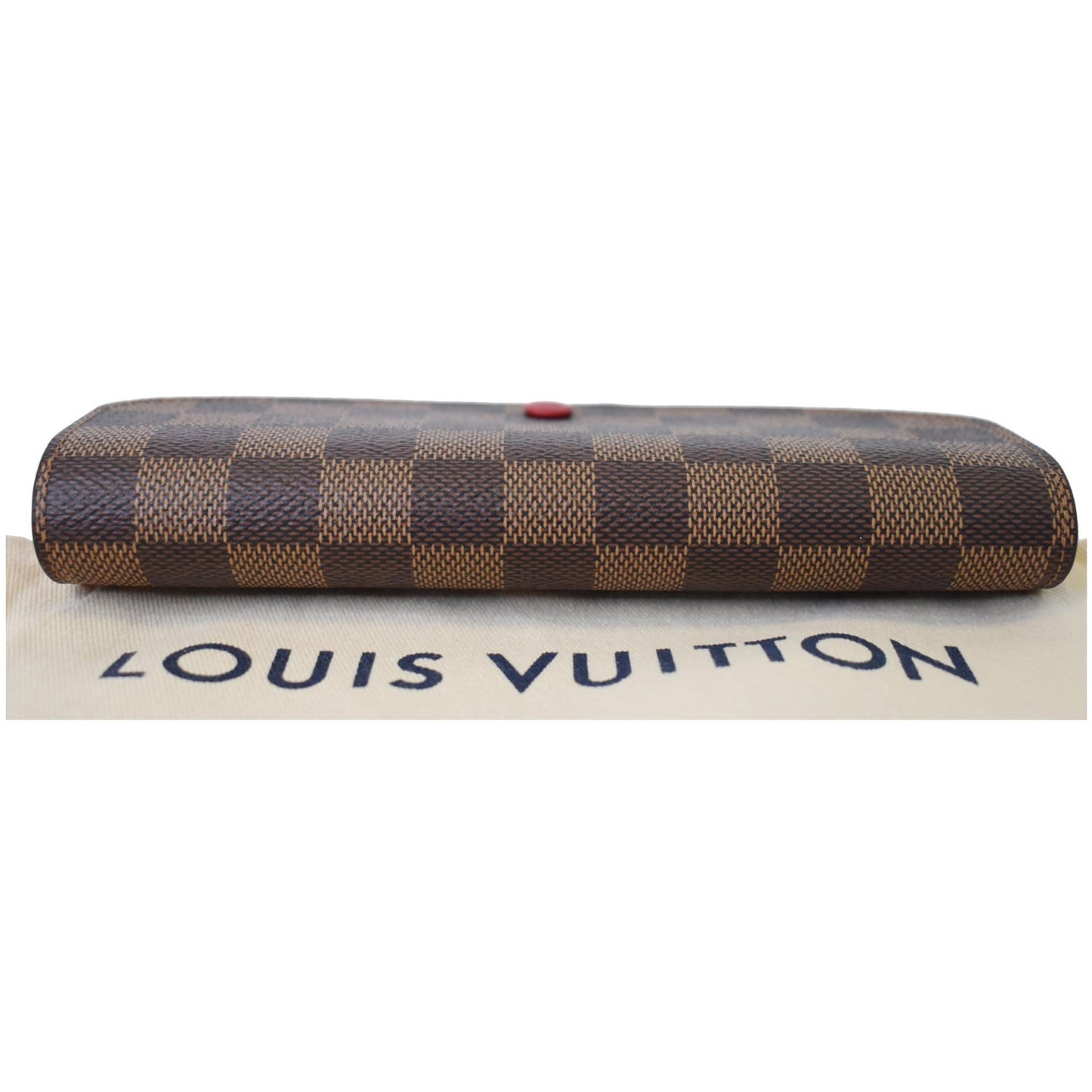 LOUIS VUITTON Damier Ebene Sarah Wallet Brown