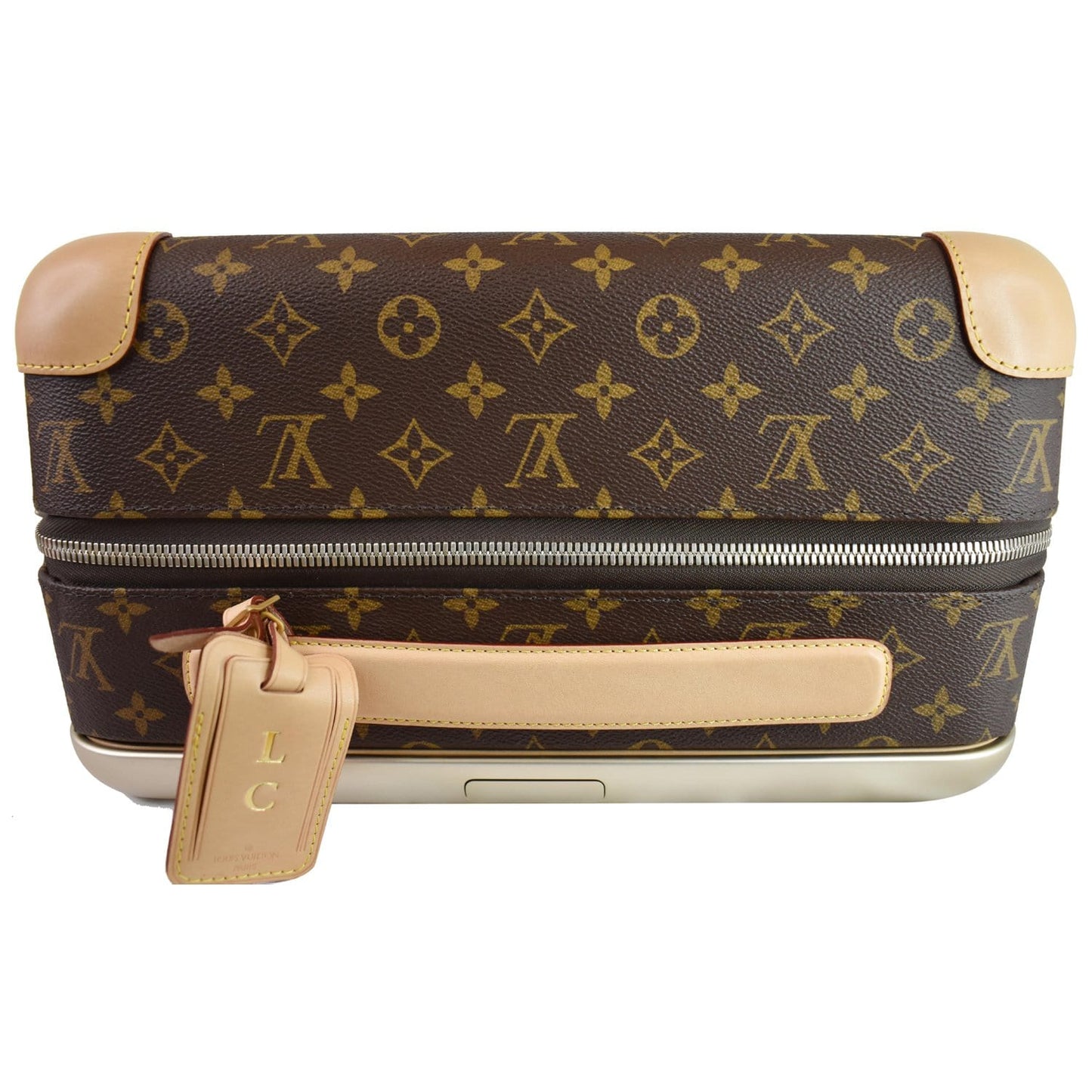 LOUIS VUITTON Horizon 55 Monogram Canvas Rolling Suitcase Brown