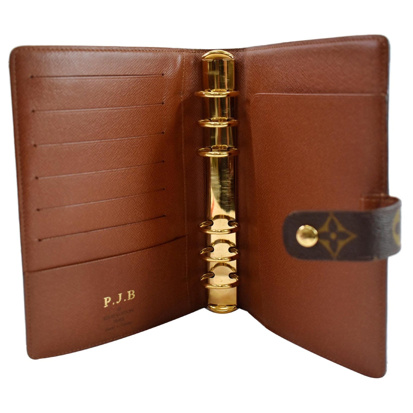 LOUIS VUITTON Agenda PM Monogram Canvas Planner Cover Brown