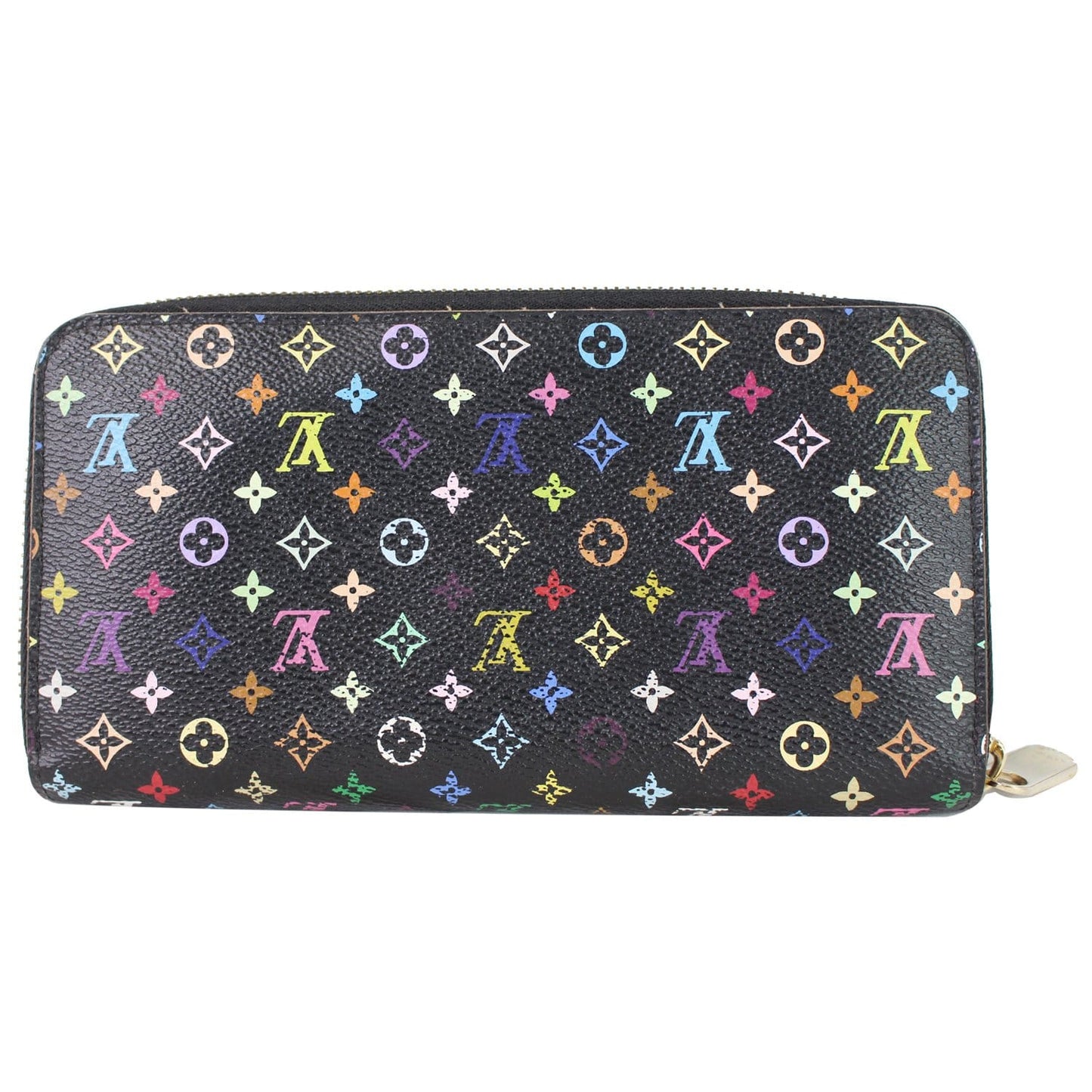 LOUIS VUITTON Multicolor Monogram Zippy Wallet Black