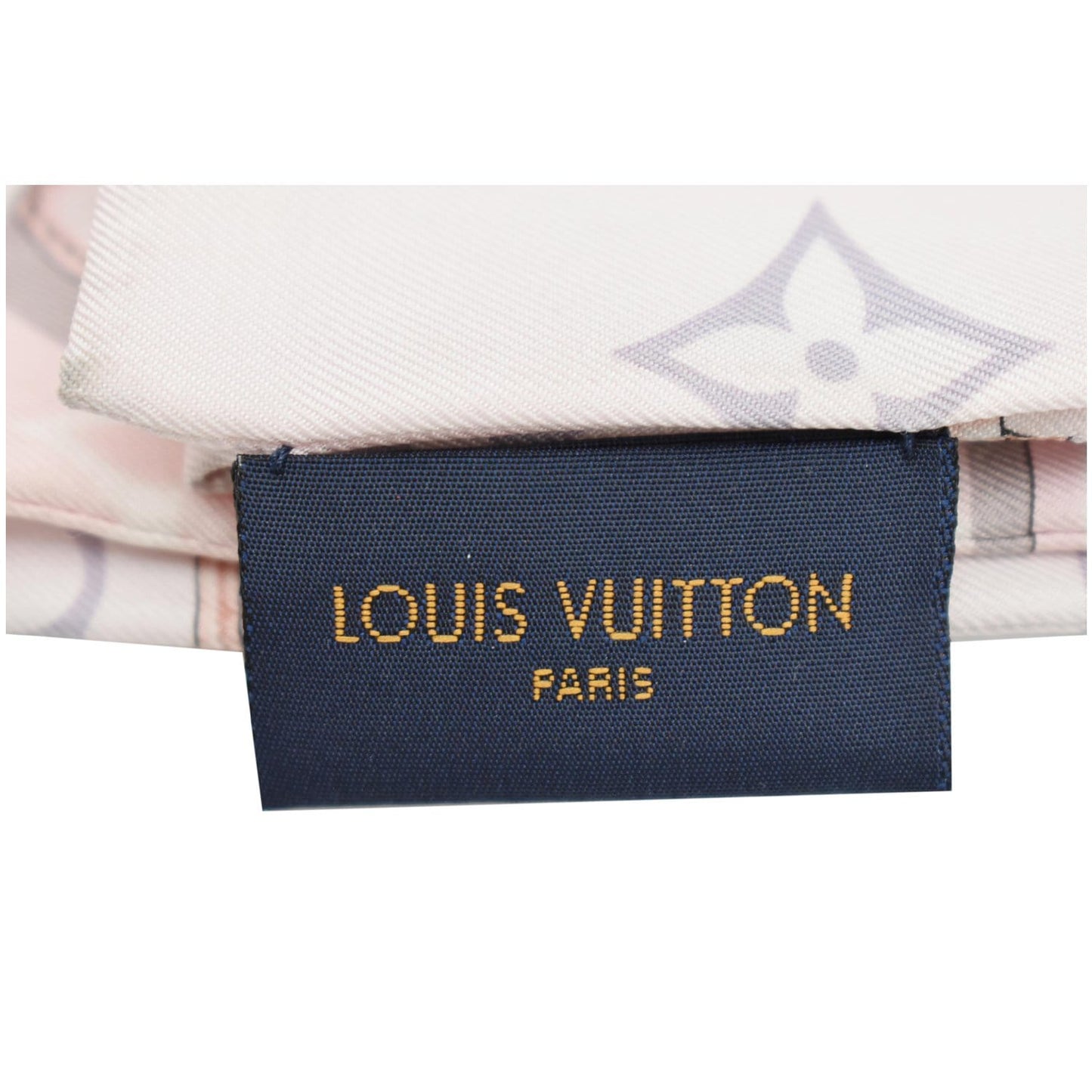LOUIS VUITTON Confidential Silk Monogram Bandeau Light Pink