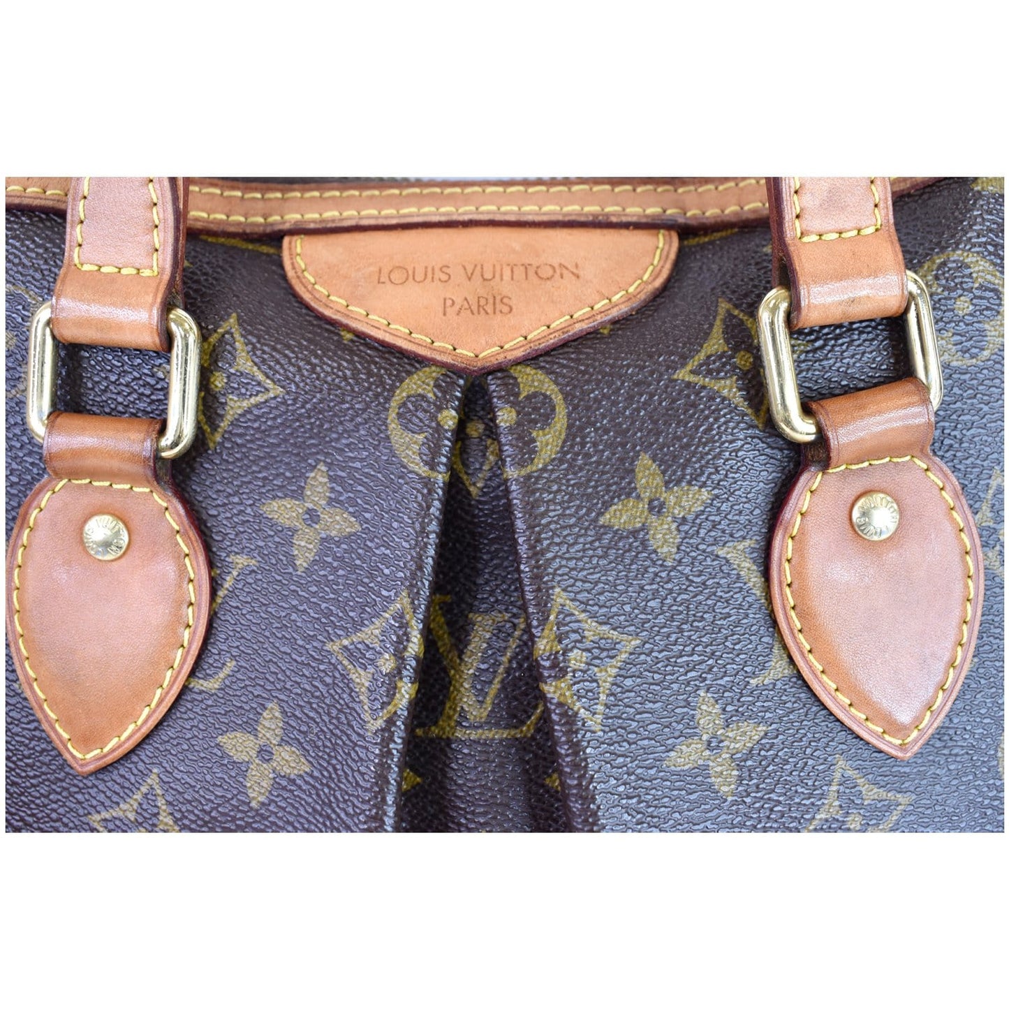 LOUIS VUITTON Palermo PM Monogram Canvas Shoulder Bag Brown