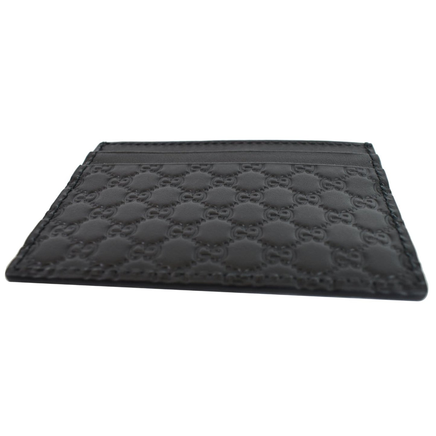GUCCI Microguccissima Card Case Black 476010