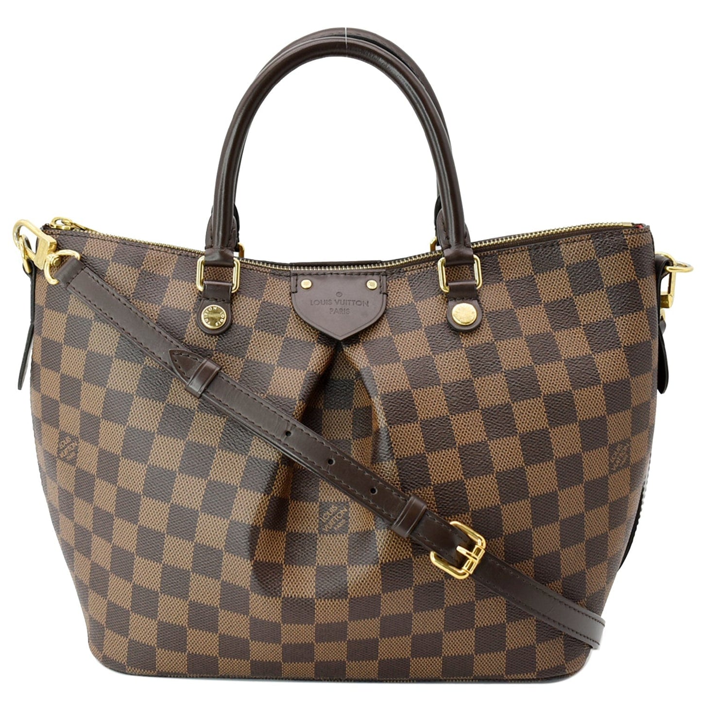 LOUIS VUITTON Siena PM Damier Ebene Shoulder Bag Brown