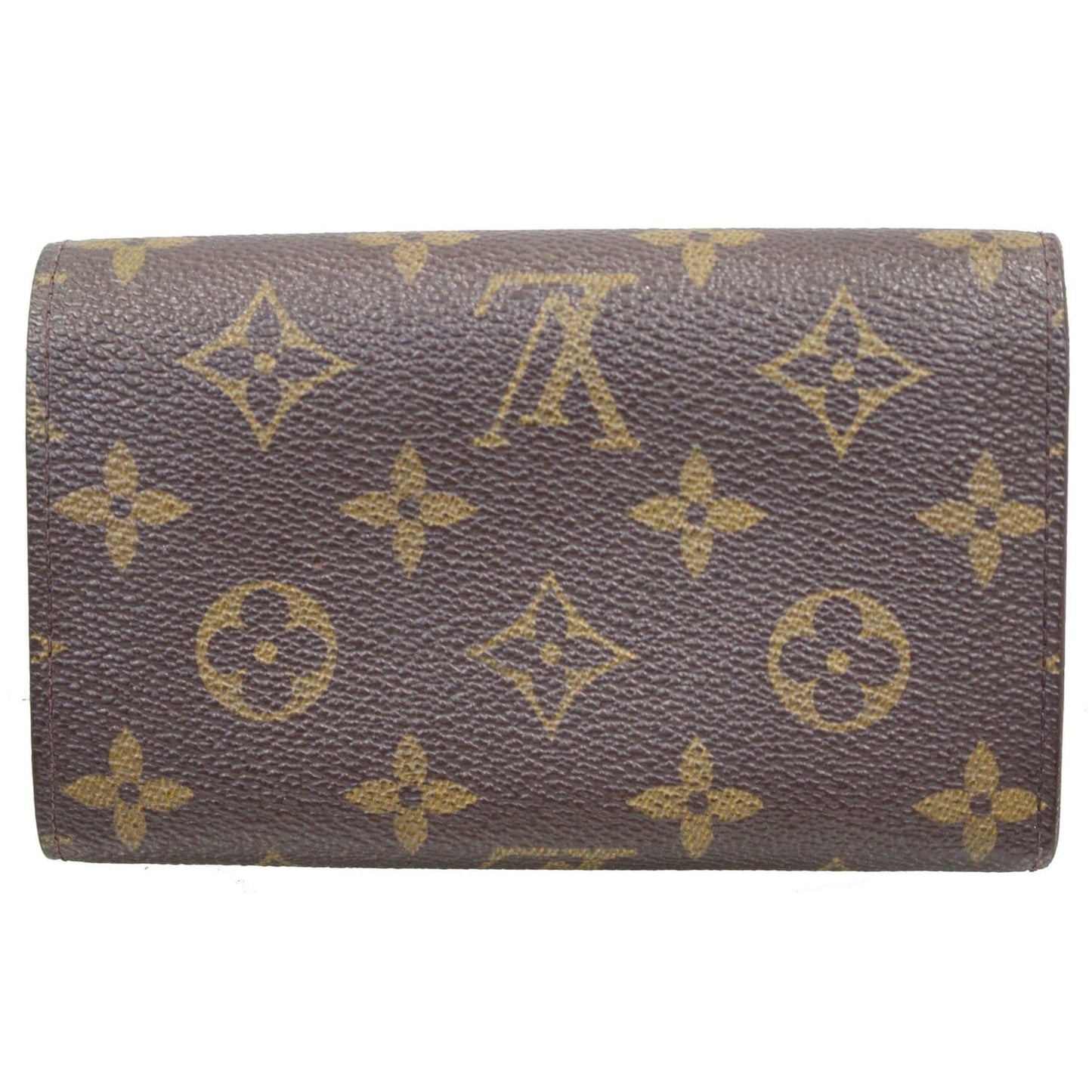 LOUIS VUITTON Porte Monnaie Monogram Billets Tresor Wallet Brown