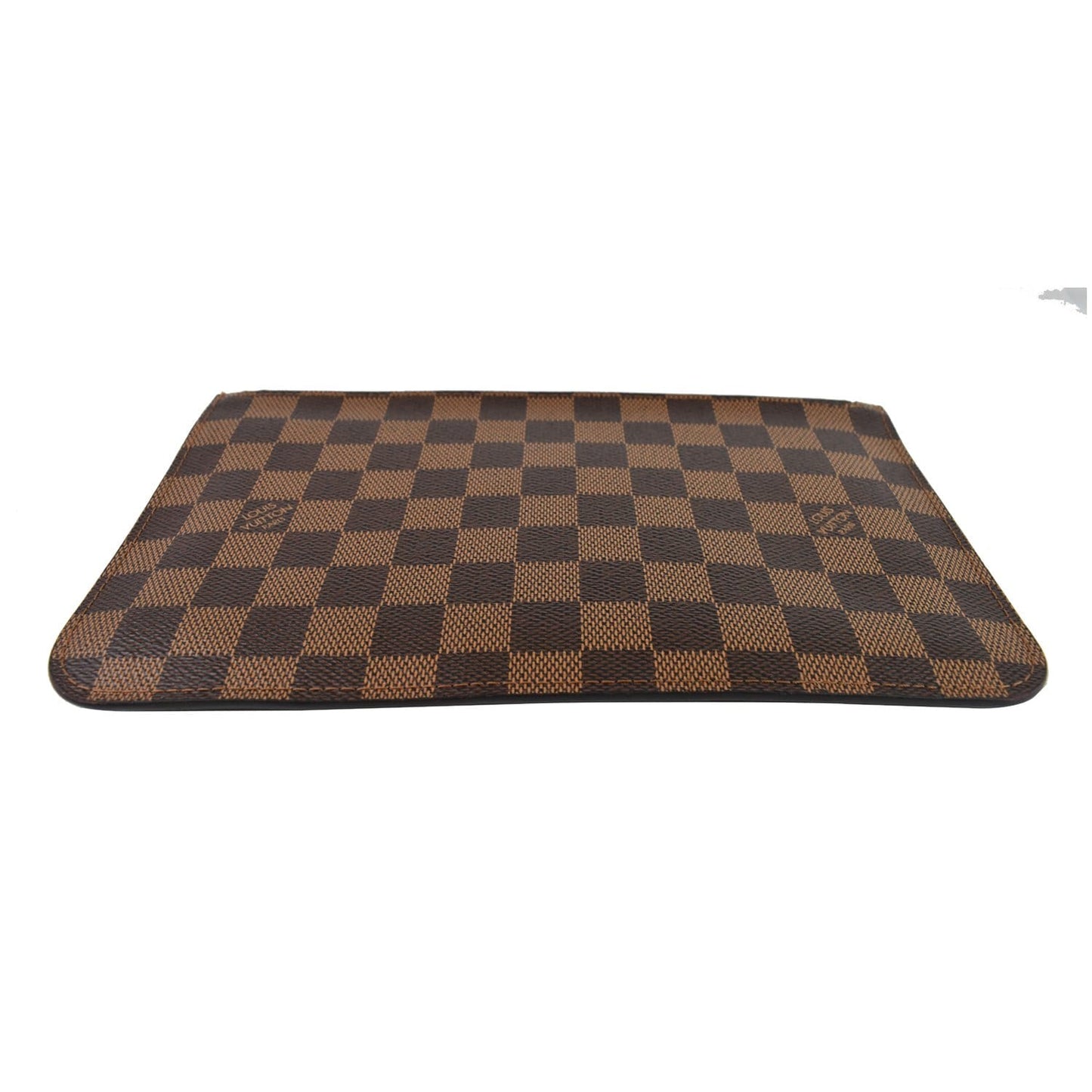 LOUIS VUITTON Pochette Wristlet Pouch Damier Ebene Neverfull GM Brown