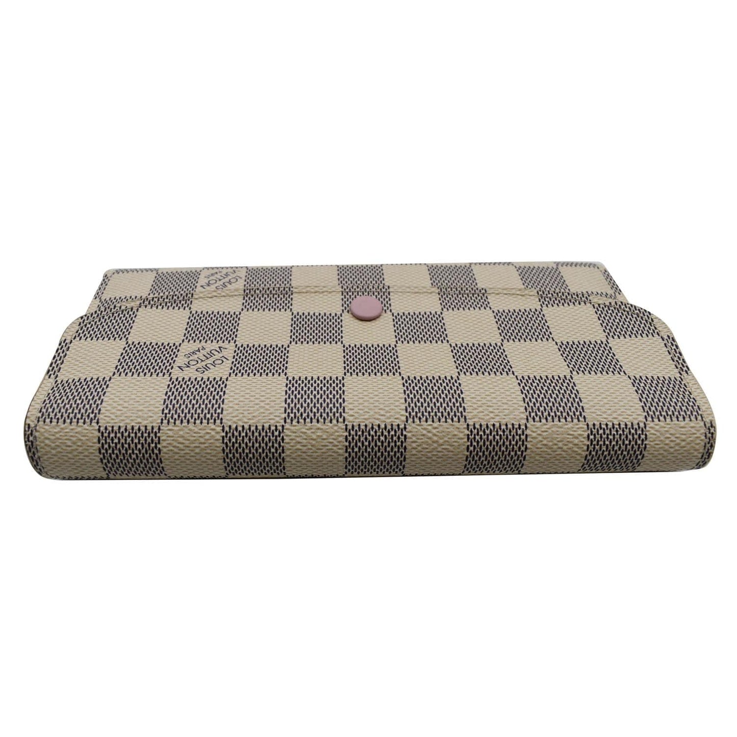 LOUIS VUITTON Emilie Damier Azur Wallet White