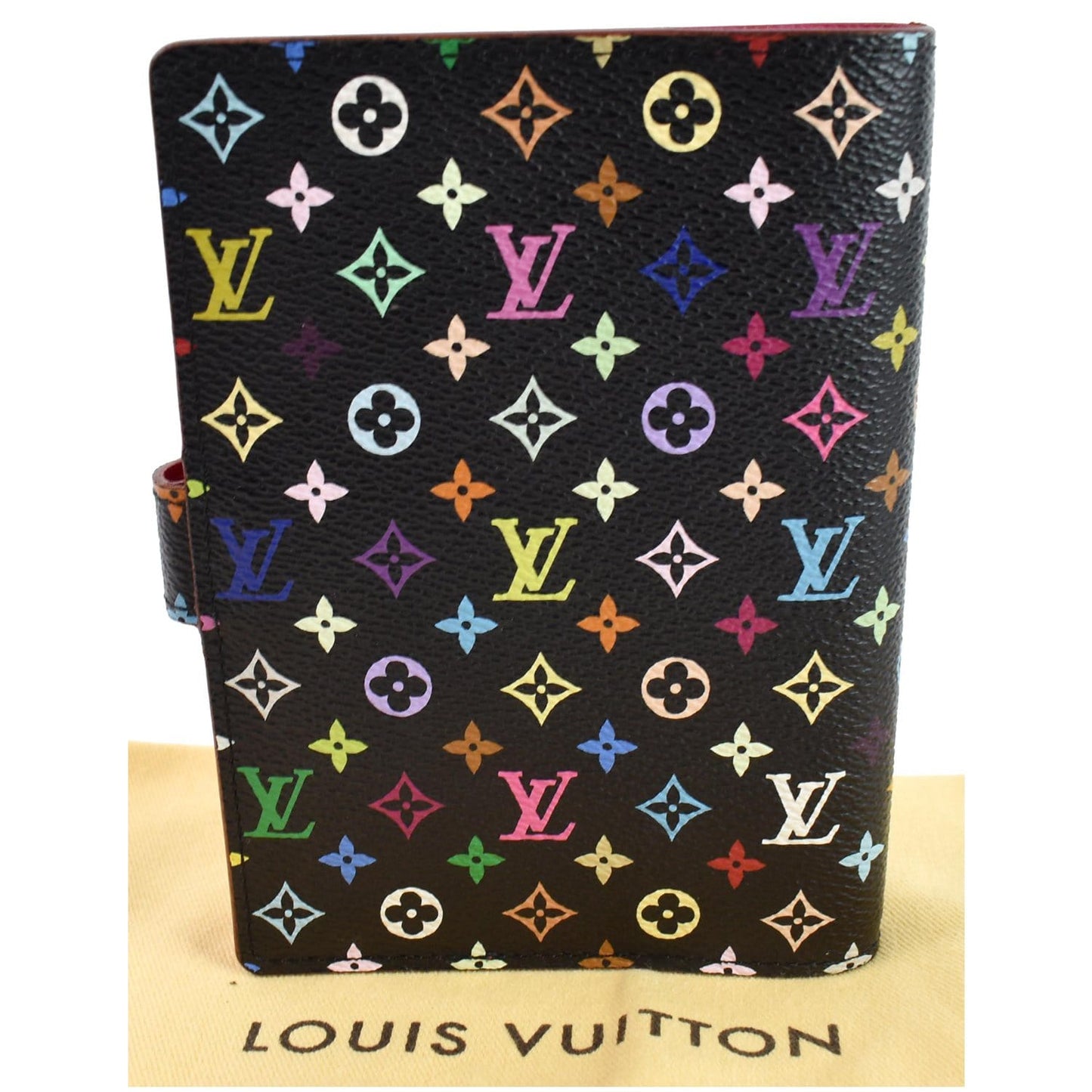 LOUIS VUITTON Agenda PM Multicolor Monogram Planner Cover Black
