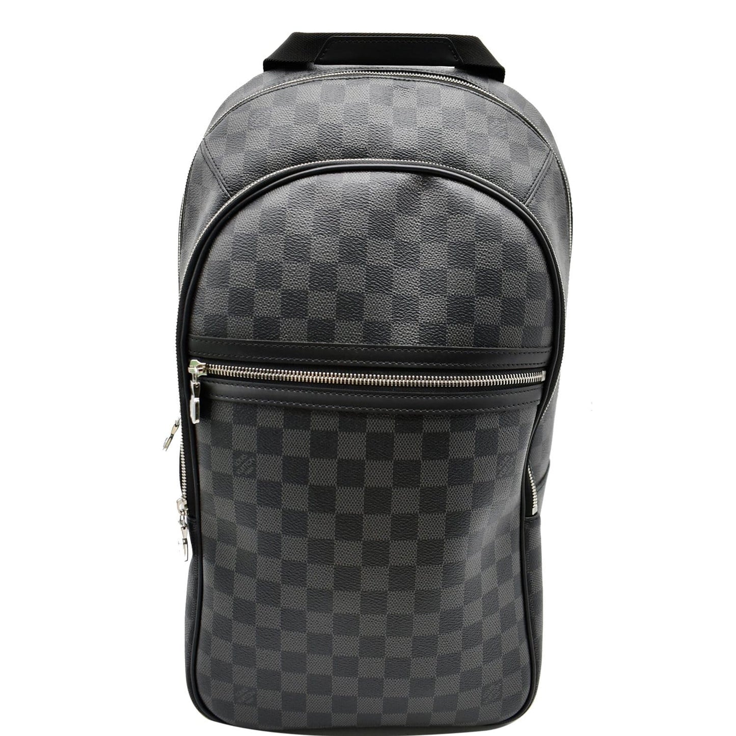 LOUIS VUITTON Michael Damier Graphite Canvas Backpack Bag Black