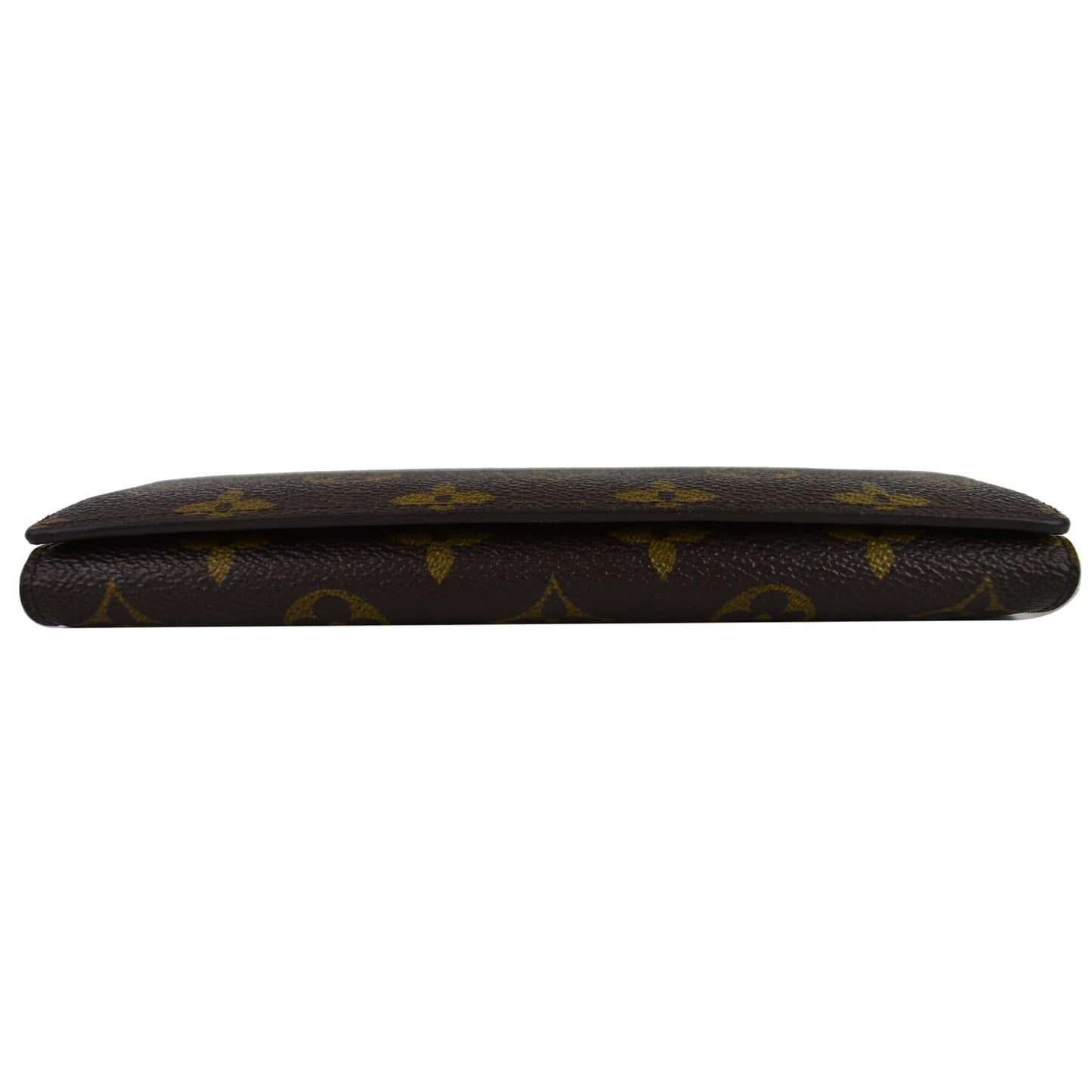 LOUIS VUITTON Emilie Monogram Canvas Wallet Brown